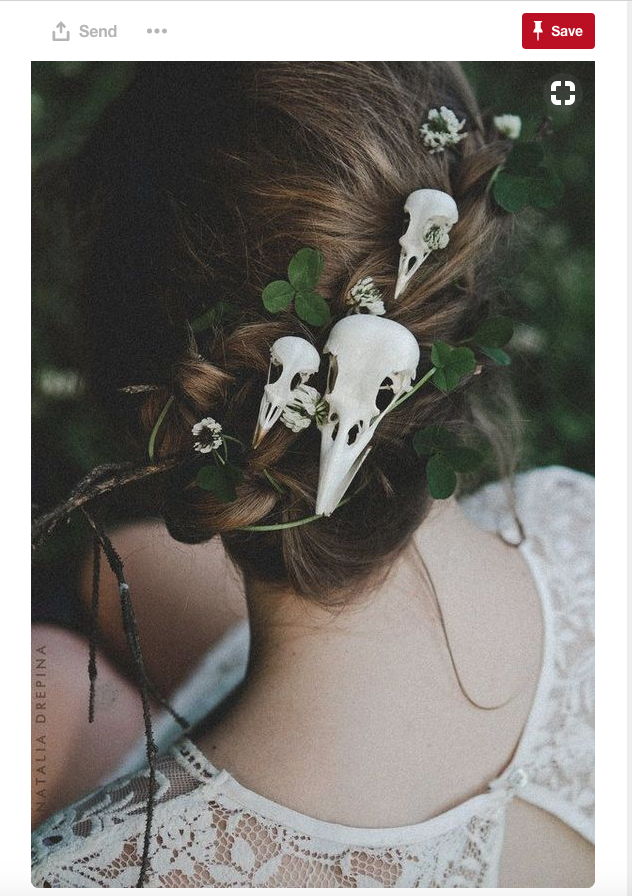 This might not be for everyone, but it is definitely a unique Halloween wedding idea!