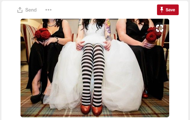 And this is just adorable! Of course you have to have unique shoes and Halloween flare under your dress...wink, wink. 