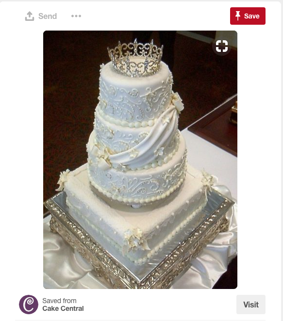 Keep it simple with this royal wedding cake.