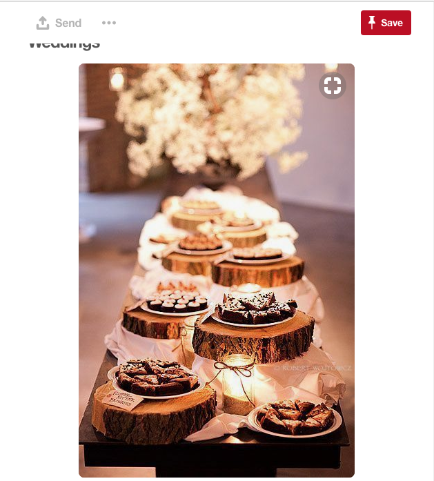 I love this idea of taking tree stumps and displaying them in such a way that is nearly a piece of art for your Gilbert wedding.