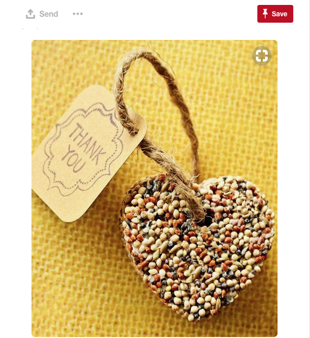 Your wedding guests will love this gift. So will the birds!