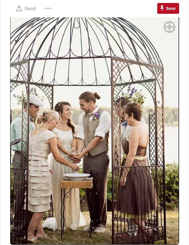 You can get married in a beautiful love bird cage!