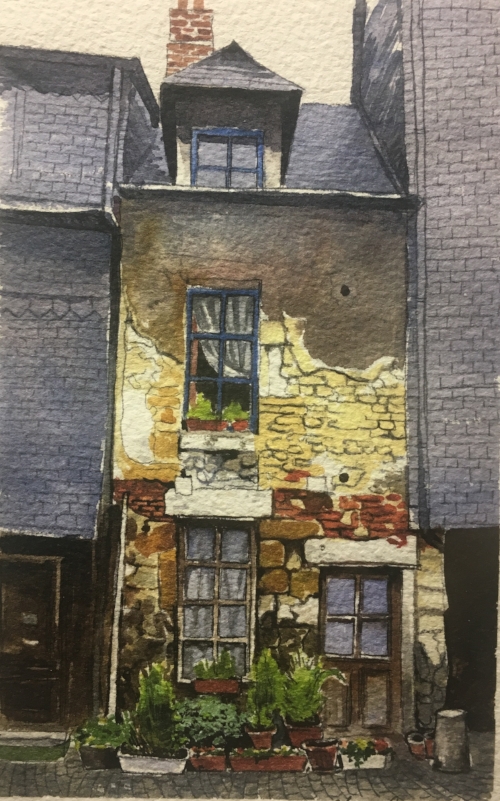 "Home" - Watercolor by Alessandro Phaess 