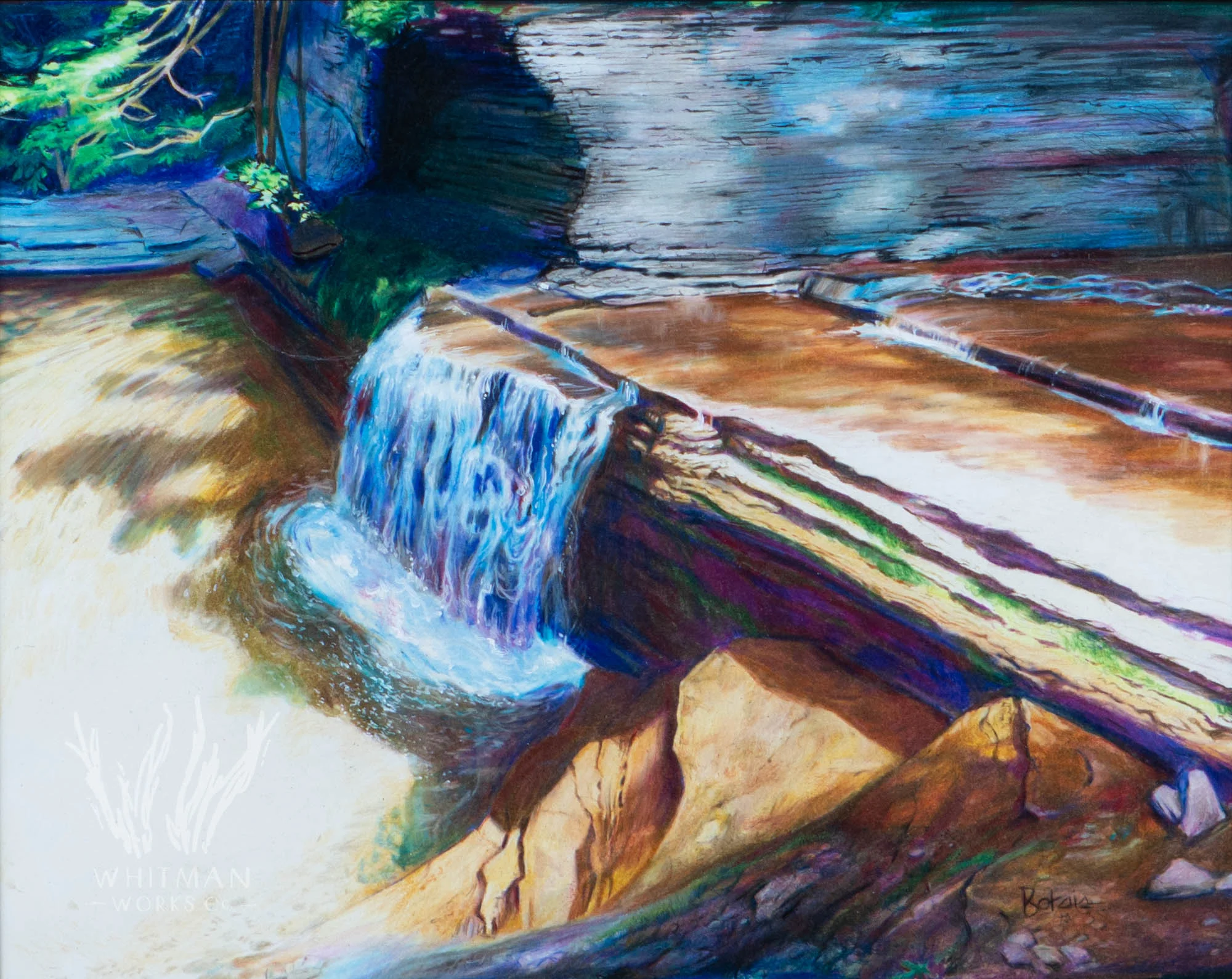 Glen waterfall by peter botsis