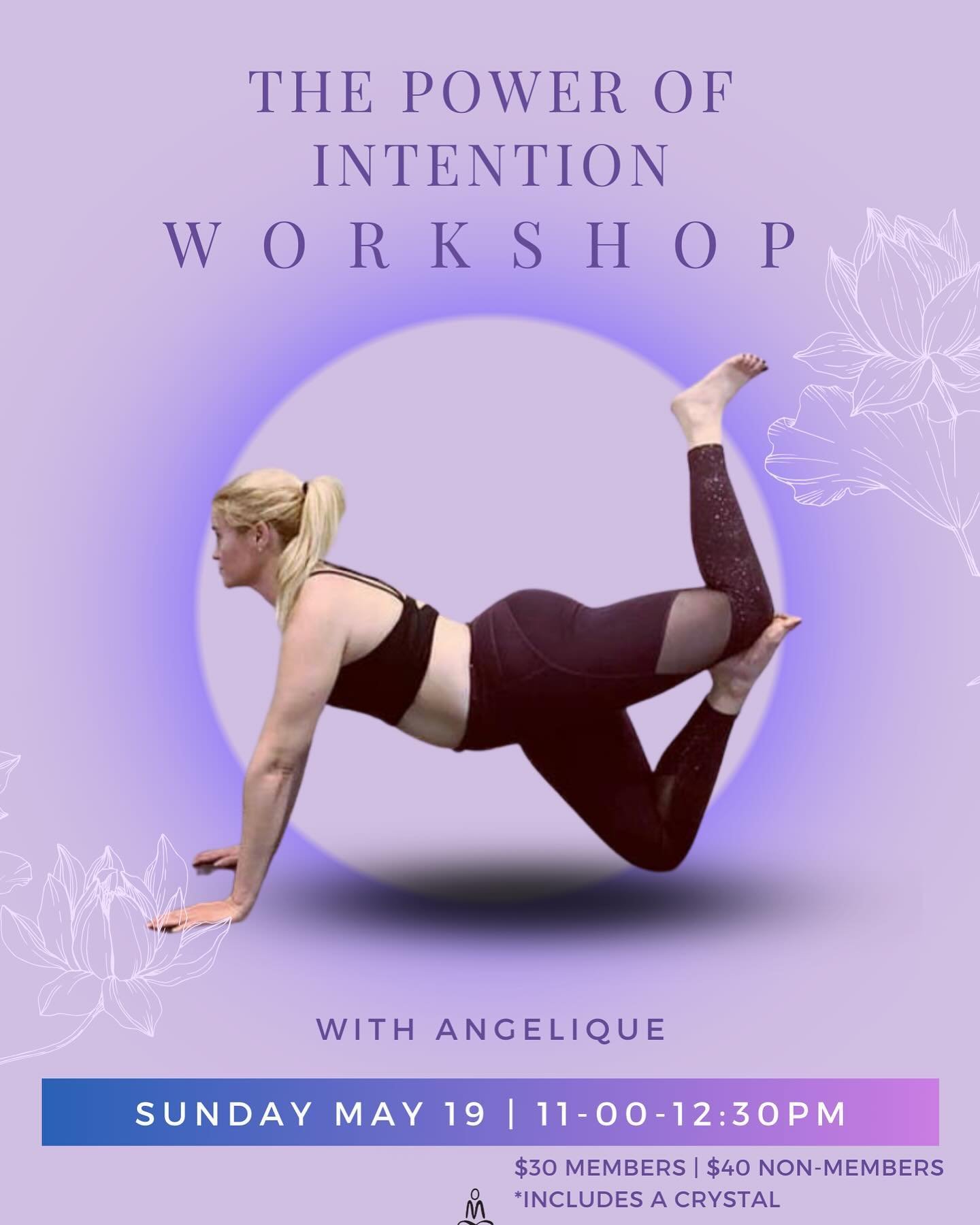 &ldquo;Everything that happens in the universe begins with intention. An intention is a directed impulse of consciousness that constants the seed form of that which you aim to create.&rdquo; -Deepak Chopra

Sunday May 19 with @yogini_angelique 
11:00