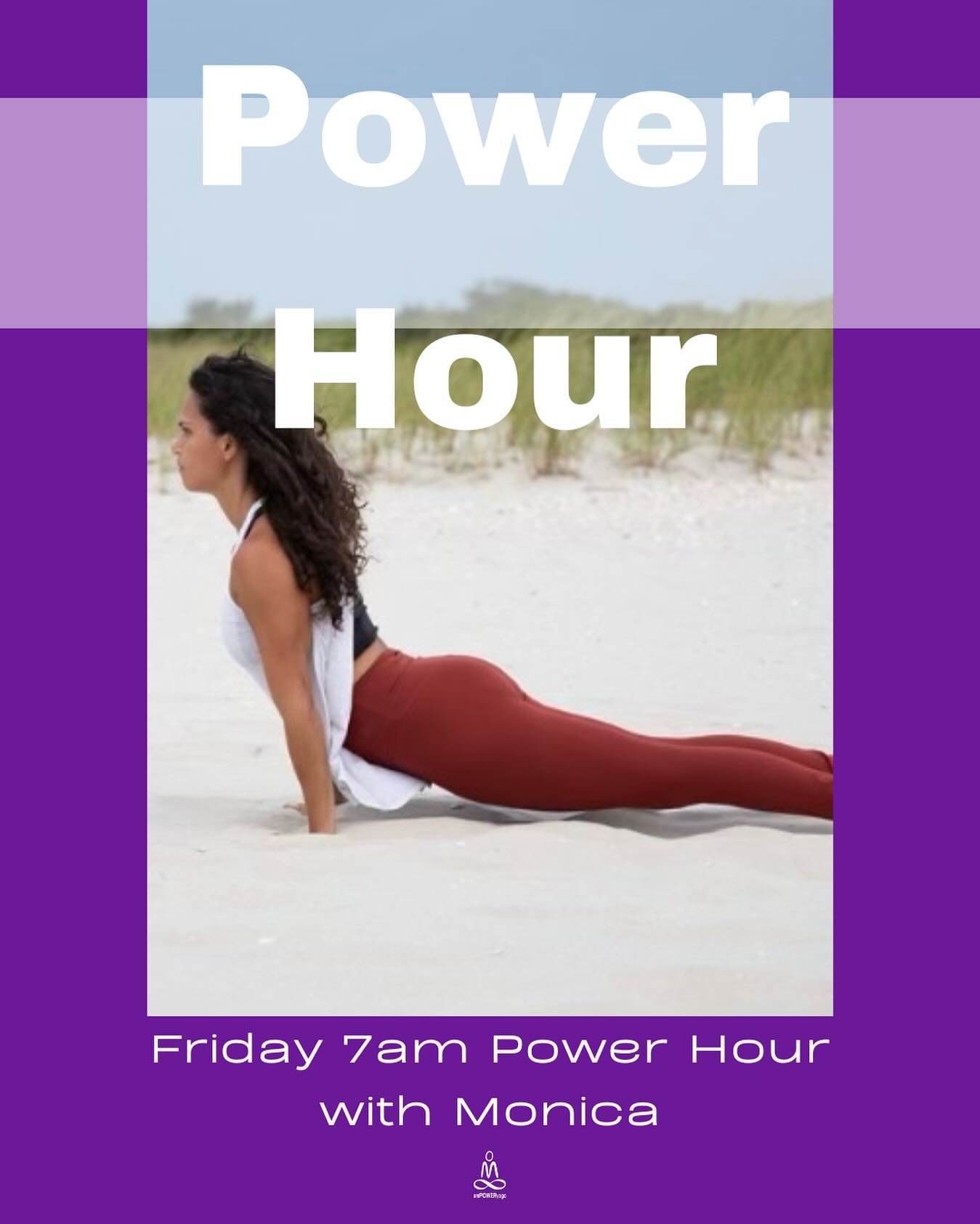 Catch @mone_ange_fran this Friday 7am Power Hour! 

Thursday Schedule

9:30-10:30am
Power Hour (Heated) 
with Anne

5:30-6:30pm
Power Hour (Heated) 
with Anne B

7:00-8:00pm
$5 Community Yoga (Warm)
with Shanya

Anytime
On Demand Class of the day

#e