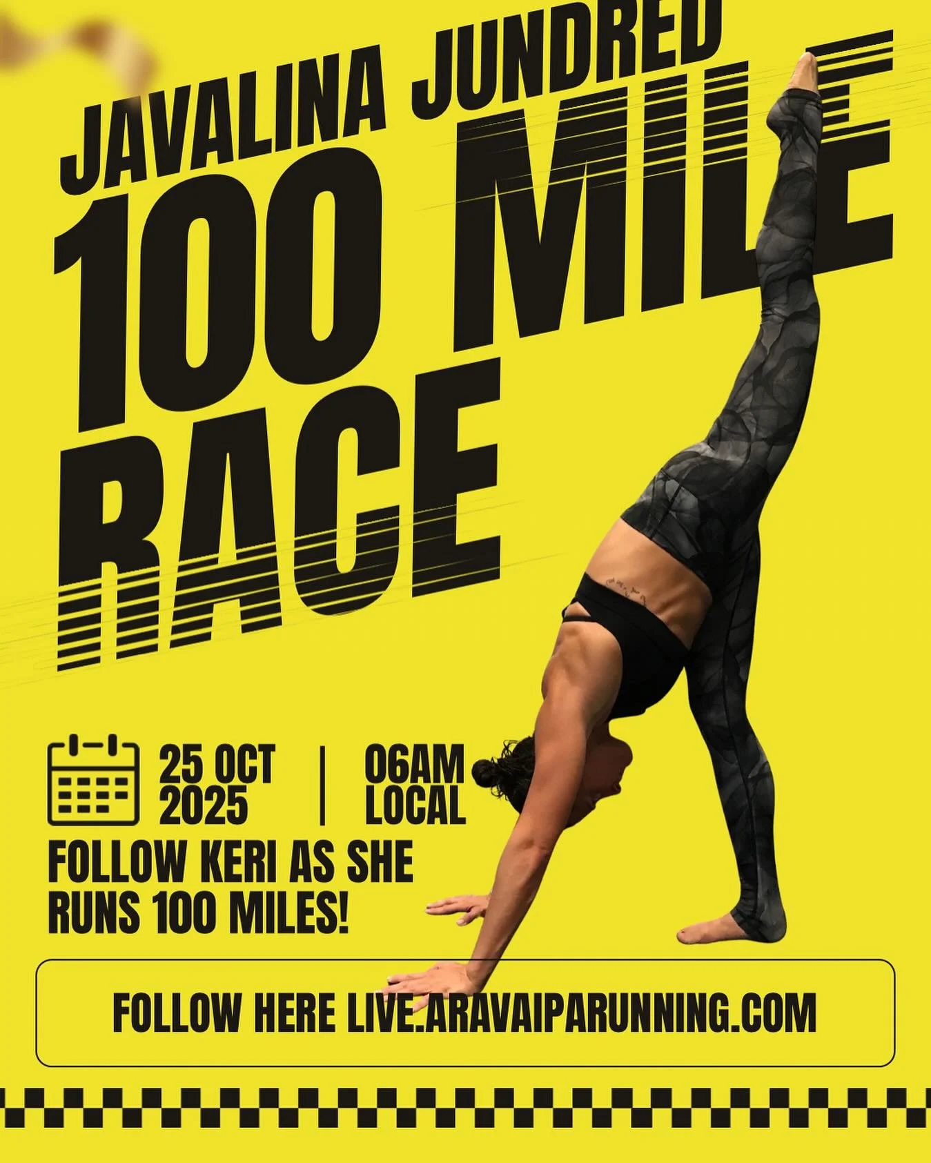 🔥 It&rsquo;s race time! 🔥
Our very own Keri is taking on the Javelina Jundred &mdash; 100 miles of grit, heart, and determination! 🏃&zwj;♀️💪
Cheer her on and follow her live starting Saturday, Oct 25 at 6AM (local) at live.aravaiparunning.com 💛
