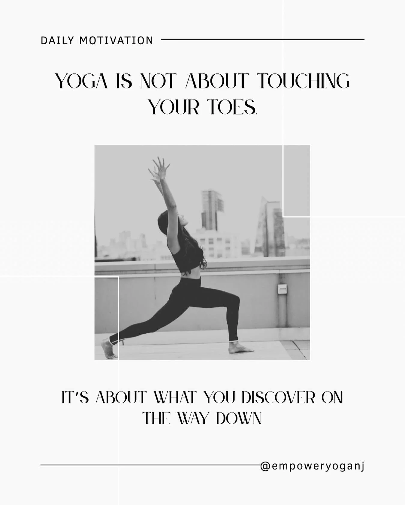 ✨ Yoga isn&rsquo;t about the pose &mdash; it&rsquo;s about the journey.
Every breath, every wobble, every moment of awareness brings you closer to yourself. 🌿

Join us on the mat and see what you discover along the way.
#EmpowerYogaNJ #DailyMotivati