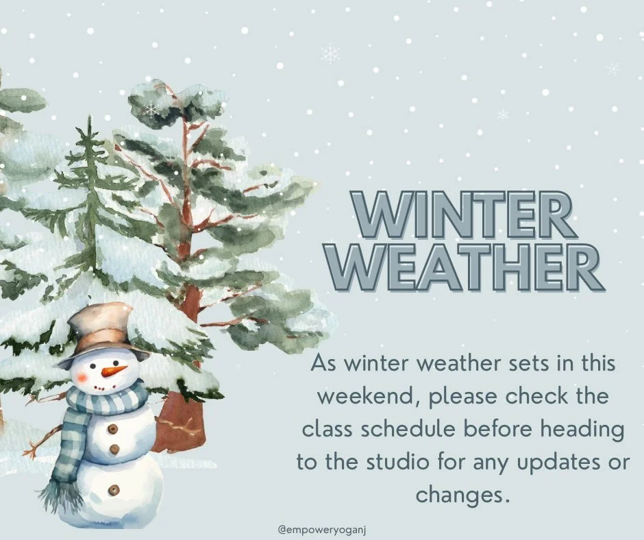 As winter weather moves in this weekend, we want to share that while we truly don&rsquo;t like to close and always do our best to keep classes running, the safety of our community comes first. Weather conditions can change quickly, and in some cases 