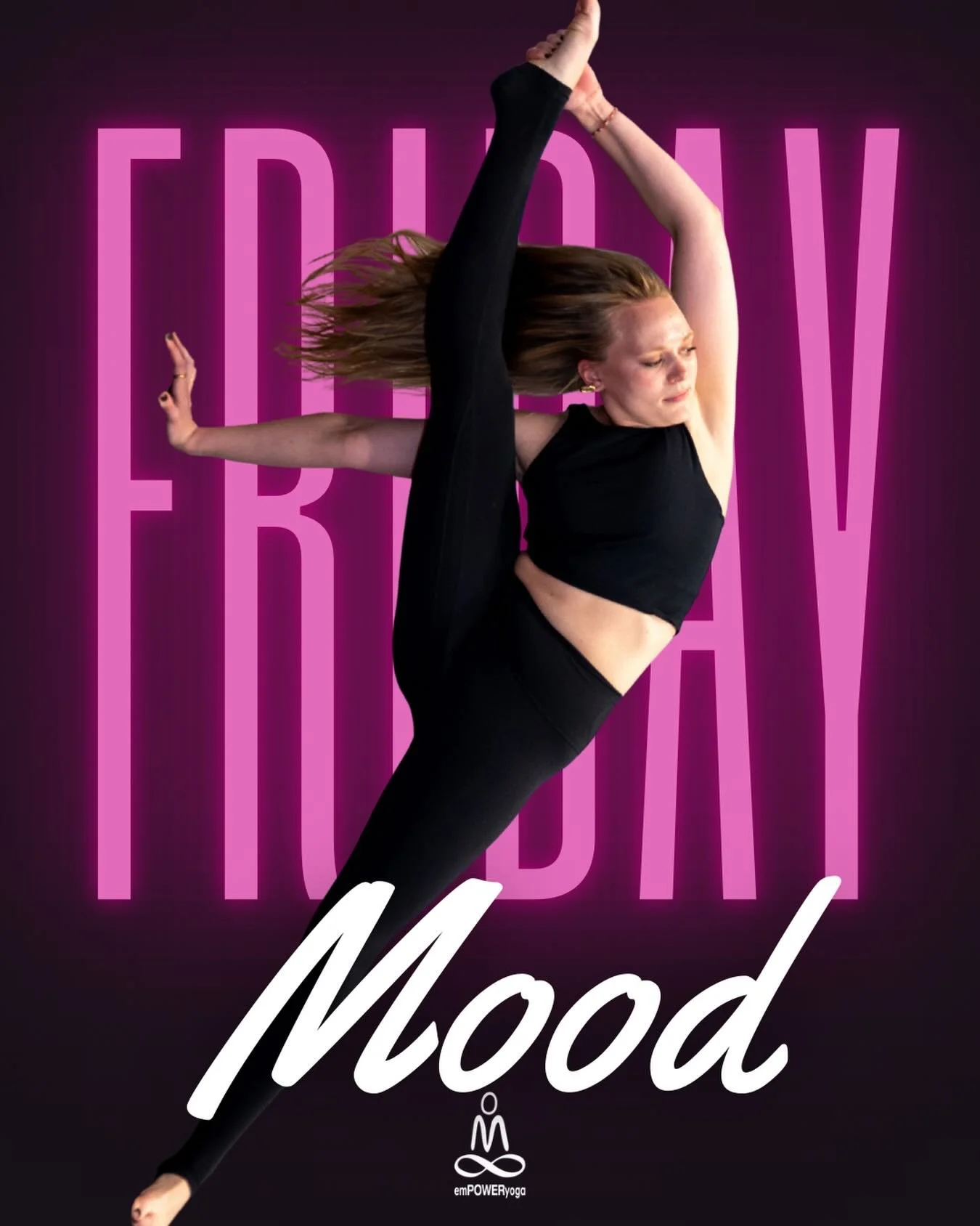 Friday, but make it powerful 🔥
Join us on the mat and move into your weekend with strength, sweat, and intention. Pictured is Alana&mdash;come feel the heat, the flow, and the community for yourself.

Friday Schedule
7:00&ndash;8:00am
Power Hour (He