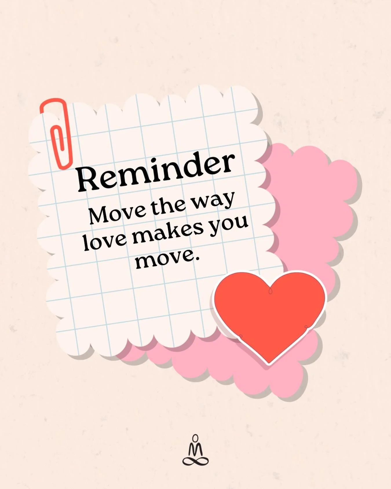 Reminder: Move the way love makes you move. ❤️
This February, our studio theme is Move With Love &mdash; honoring presence, courage, connection, and self-trust in every breath and every pose.
Let your movement come from care, not pressure.
#MoveWithL