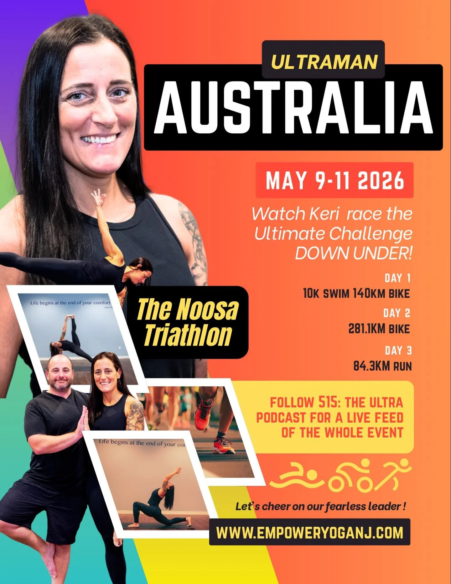 We&rsquo;re inspired by our fearless leader Keri taking on UM Australia 🇦🇺&mdash;a 3-day, 515 km ultra-endurance race held on the Sunshine Coast, starting and finishing at iconic Noosa Heads Beach.

Across four stages and three days, with 12-hour d