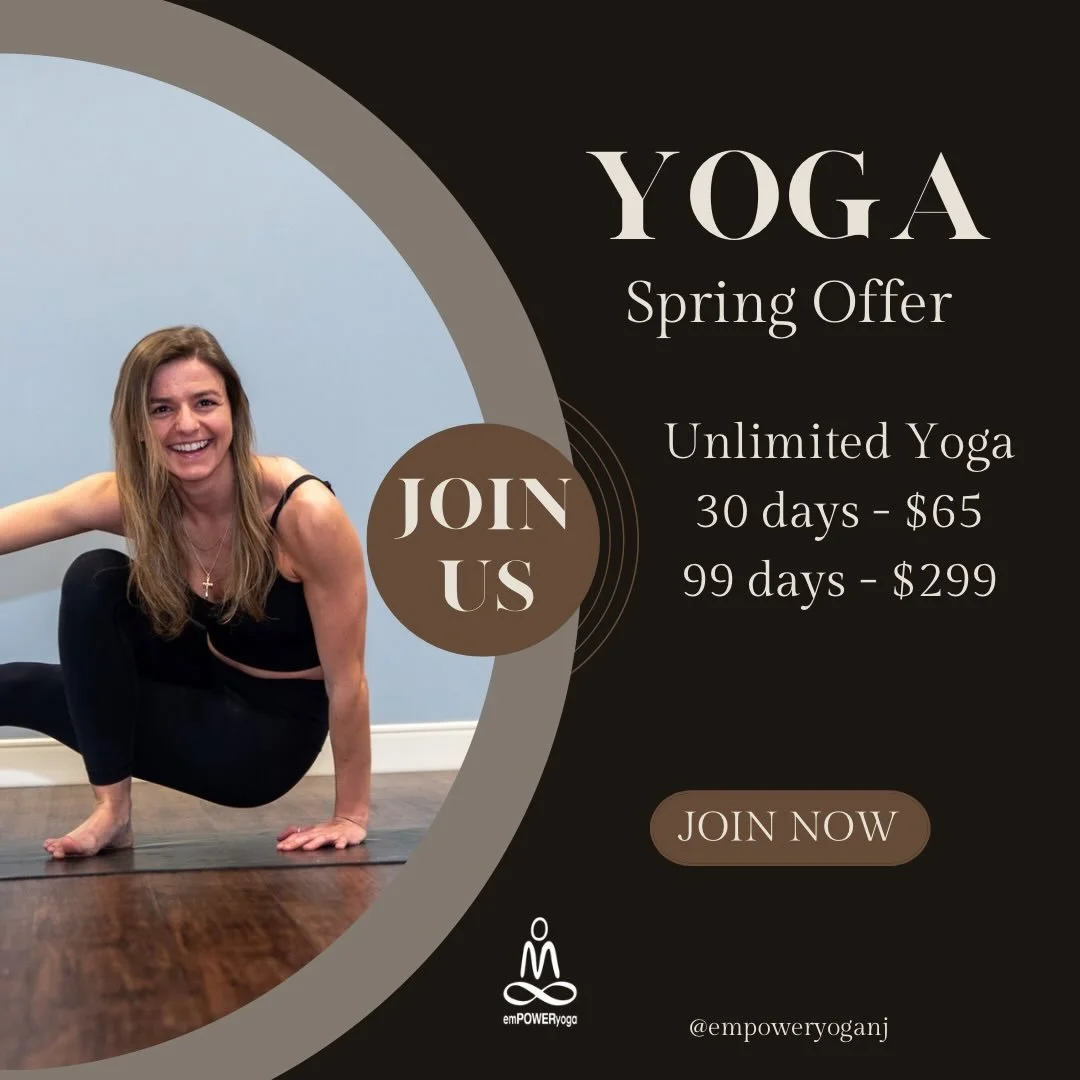 Spring reset, but make it a lifestyle ✨

Unlimited yoga. Stronger body. Clearer mind.
30 days for $65 or go all in with 99 days for $299.

Your mat is waiting&mdash;come find your flow with us 🤎 

Monday Schedule

6:00-7:00am
Morning Flow (Heated) 
