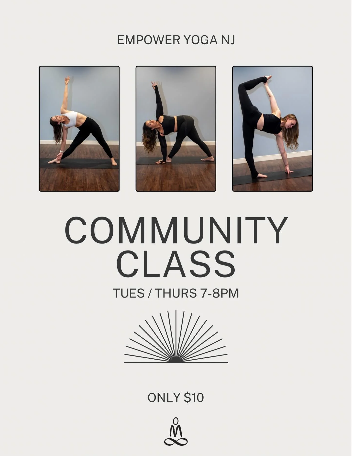 Move, breathe, and belong. ✨
Join us for our Community Class&mdash;where everyone is welcome and connection comes first.

Tuesdays &amp; Thursdays | 7&ndash;8PM
Just $10

Come as you are, leave feeling stronger, lighter, and a little more connected ?