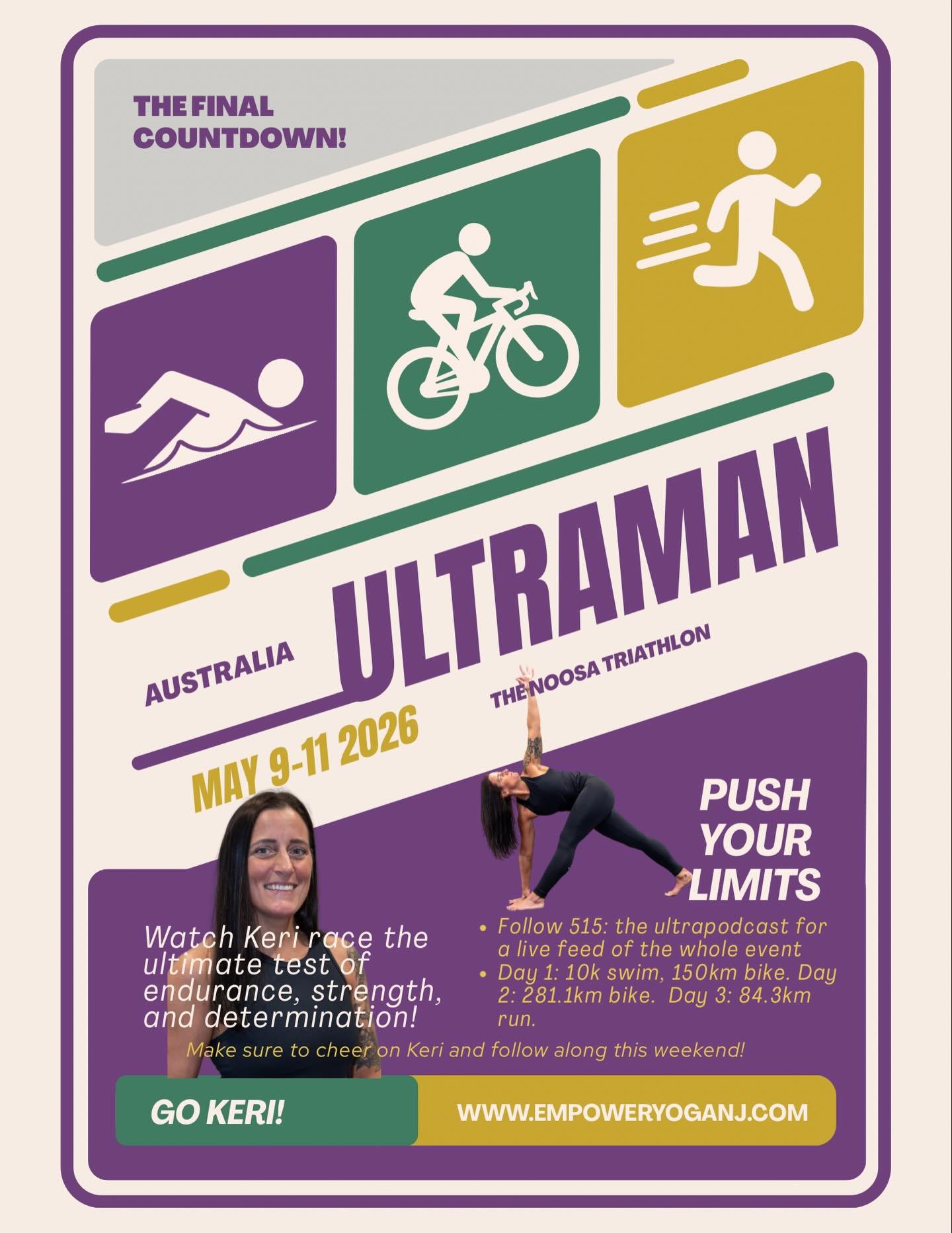 This weekend we&rsquo;re rallying behind Keri as she takes on the ultimate test of endurance at Ultraman Australia 🌎✨ @ultraman_australia 

3 days.
10k swim.
431km bike.
84.3km run.

An incredible reminder of what commitment, resilience, and heart c