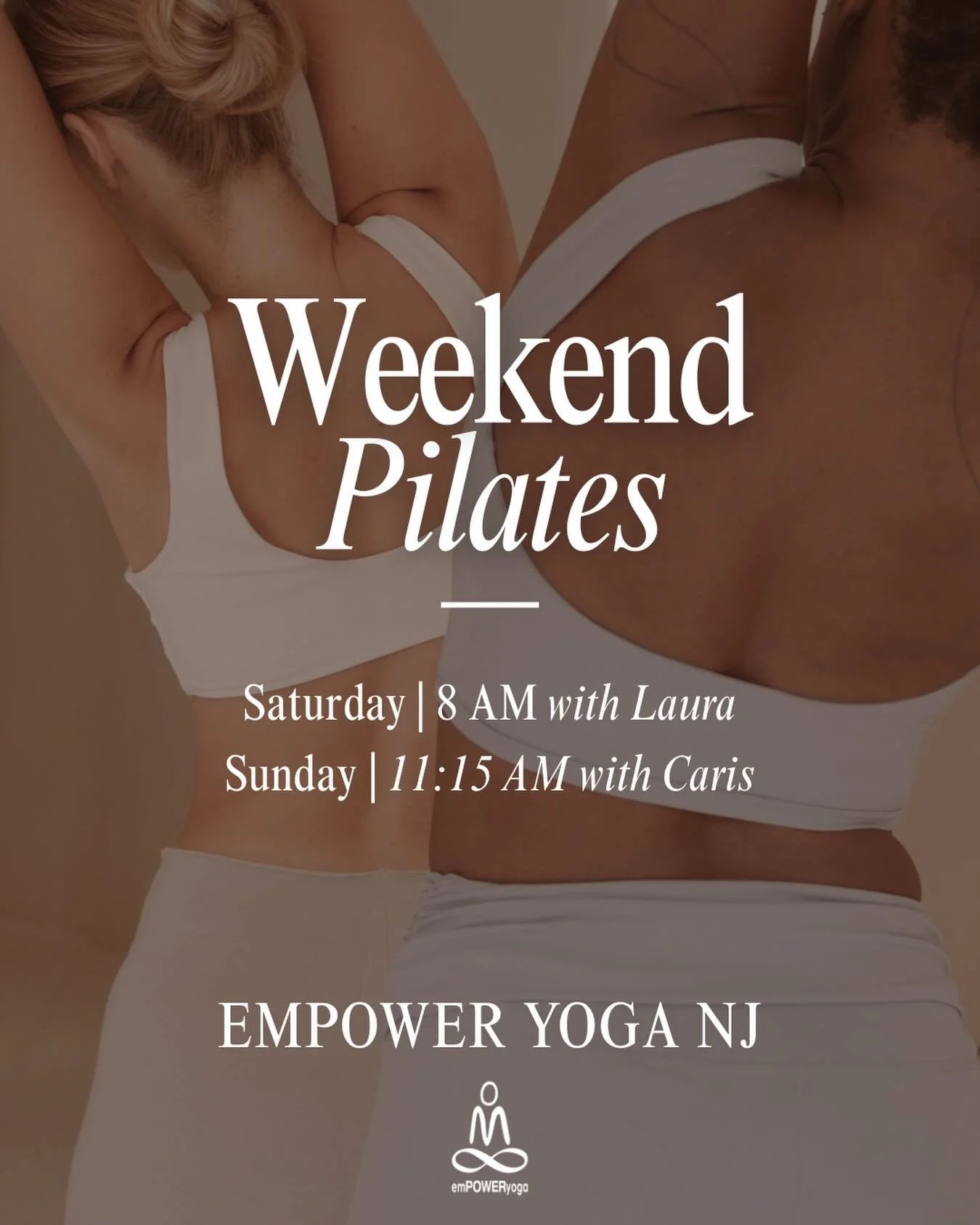 Pilates weekend is here ✨

Move, sweat, strengthen, and reset with us all weekend long. Whether you&rsquo;re building core strength, improving mobility, or just craving a good sweat, we&rsquo;ve got your mat waiting.

Saturday Schedule 

8:00-8:45am 