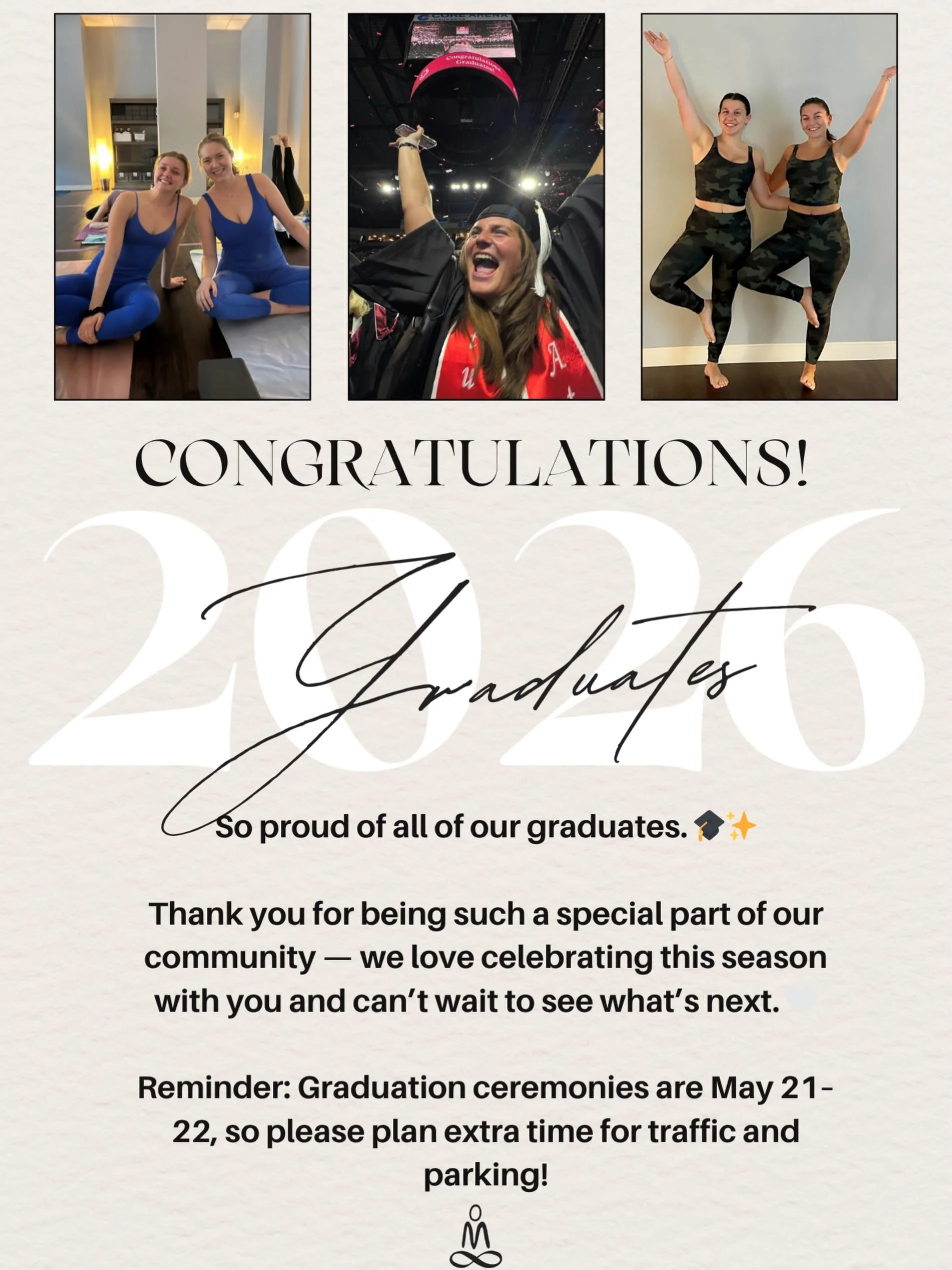 To all of our graduates &mdash; we are so proud of you. 🎓✨

Thank you for letting us be a small part of your journey. Watching you grow, show up for yourselves, support one another, and move through this season of change has been such a gift to our 
