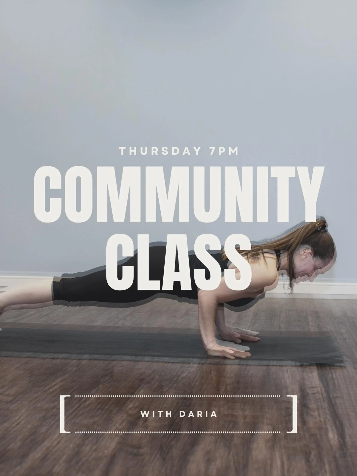 Thursday nights are for community ✨

Join Daria Thursday at 7PM for our Community Class &mdash; an approachable, welcoming space to move, breathe, and connect. Whether you&rsquo;re brand new or a regular on your mat, this class is for you 🤍

Thursda