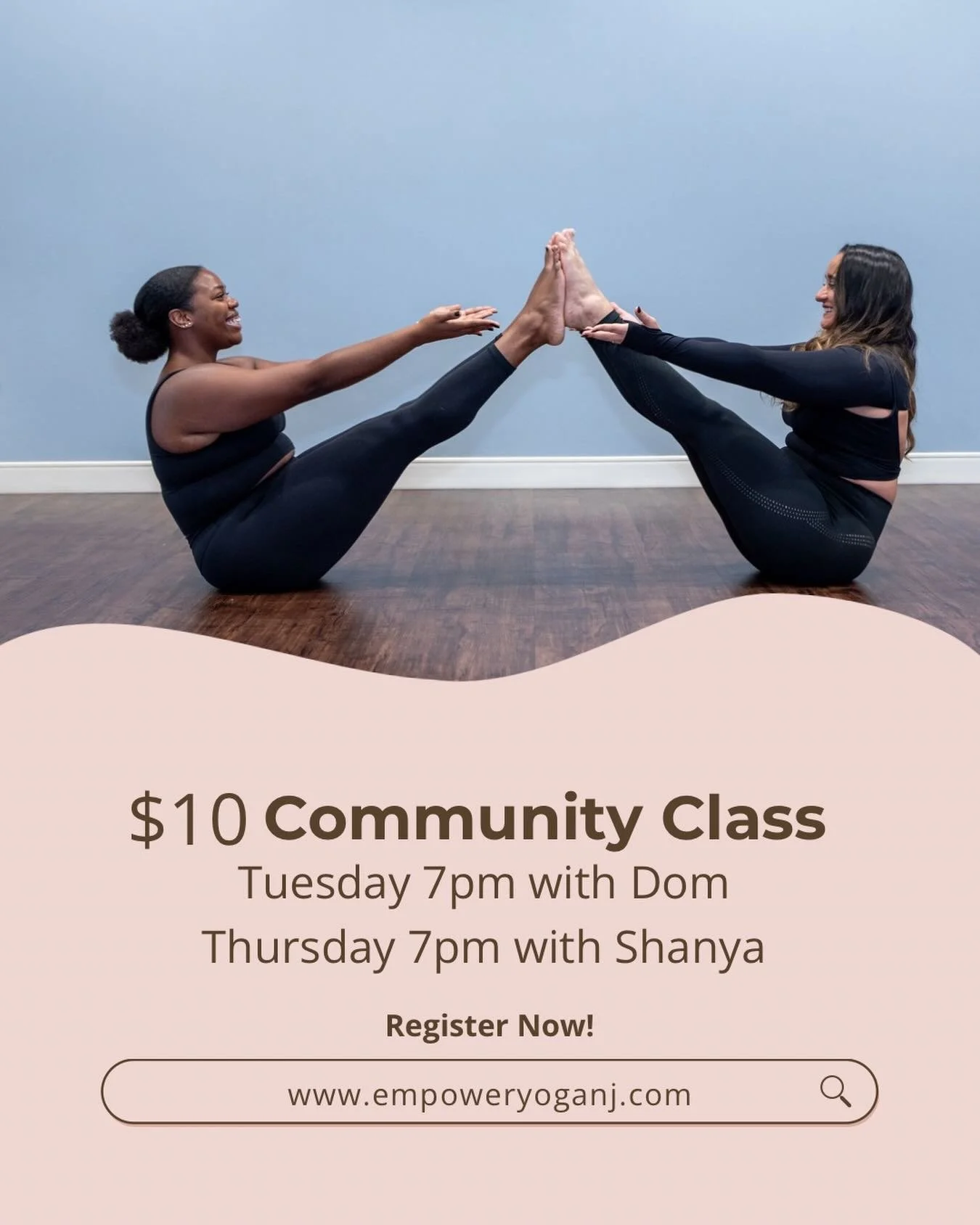 ✨ Yoga is for everyone. ✨

Looking for an affordable way to move, breathe, and connect with community? Our Community Classes are just $10 and open to all levels.

🧘 Tuesday at 7:00 PM with Dom
🧘 Thursday at 7:00 PM with Shanya

Whether you&rsquo;re