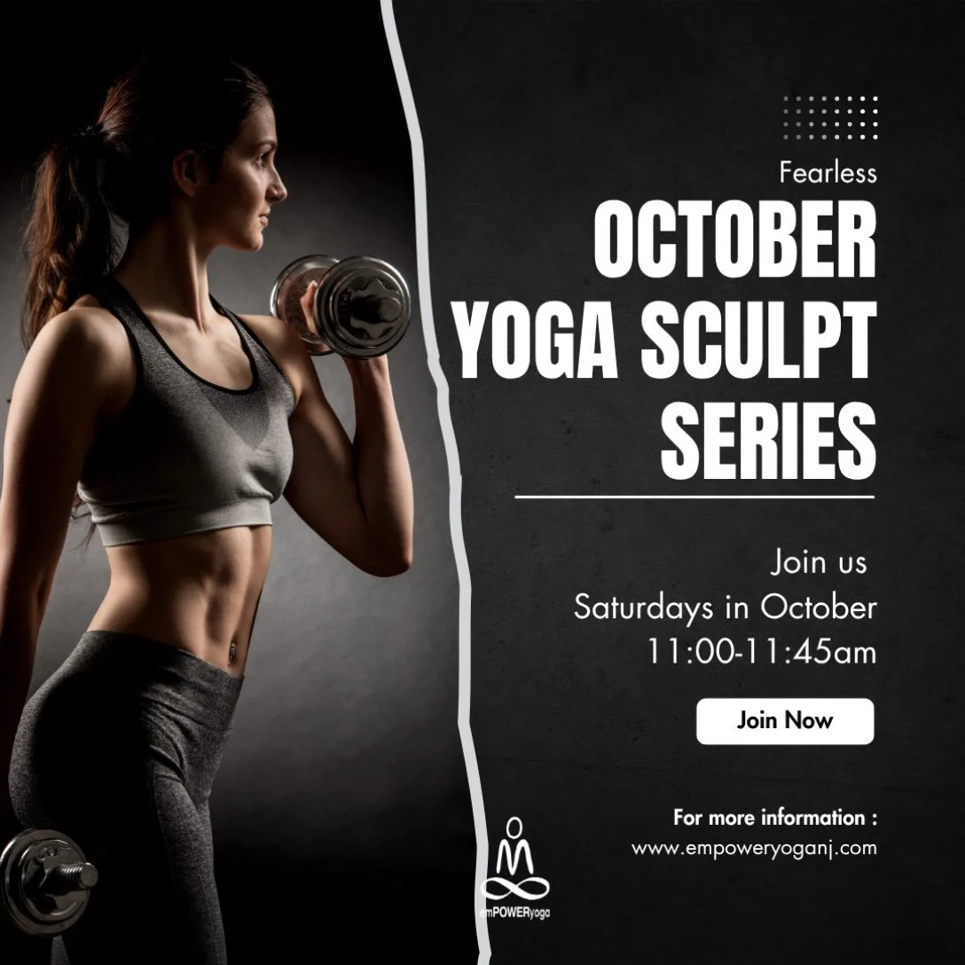 🎃🔥 FEARLESS: Our October Yoga Sculpt Series! 🔥🎃

What if the thing you&rsquo;re afraid of is the very thing standing between you and your strength?

This October, we&rsquo;re going deeper than the burn. FEARLESS is about facing what challenges yo
