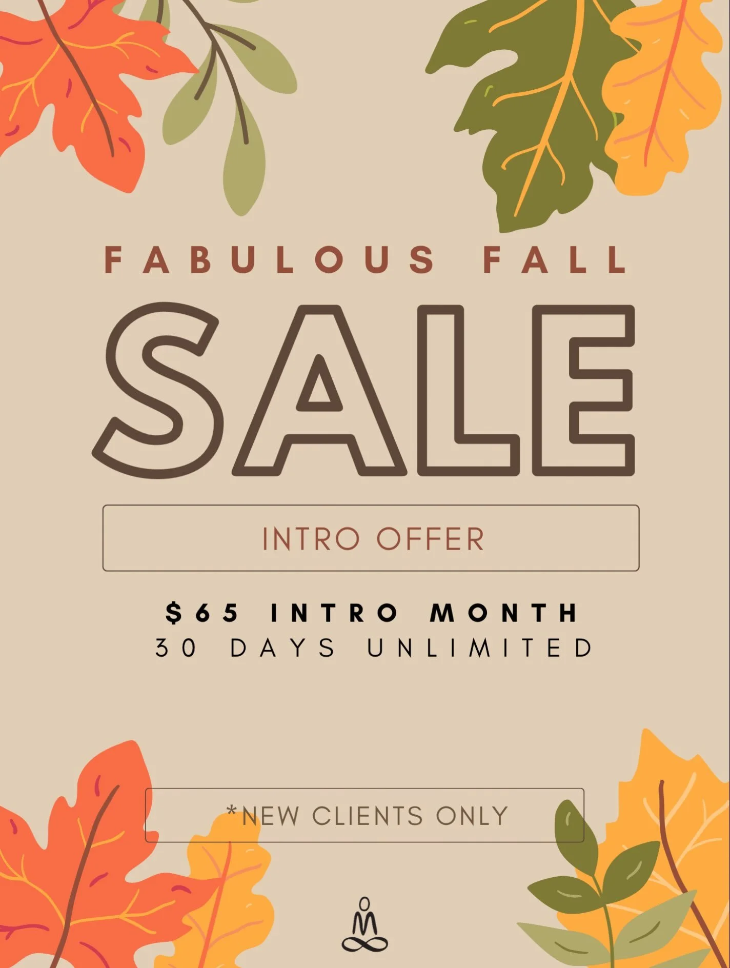 🍂 FALL INTO A GOOD DEAL! 🍂

Sweater weather, cozy vibes, and a little something to fall for&hellip; 🧡🍁

Our $65 Intro Month gets you 30 days of unlimited yoga to find your flow, build your strength, and feel good in your body. More yoga, less ove