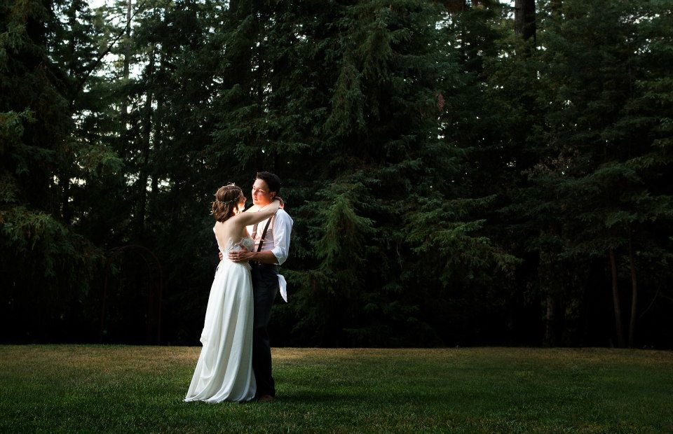 Here are some pictures of the dress on our wedding day. It was so beautiful. I literally cried when I had to take it off. Thank you for all you did! Kim #sarahsevensf