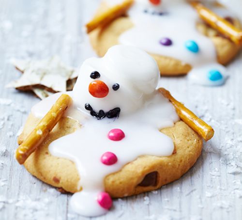 Melting Snowman Biscuits | Christmas Recipes