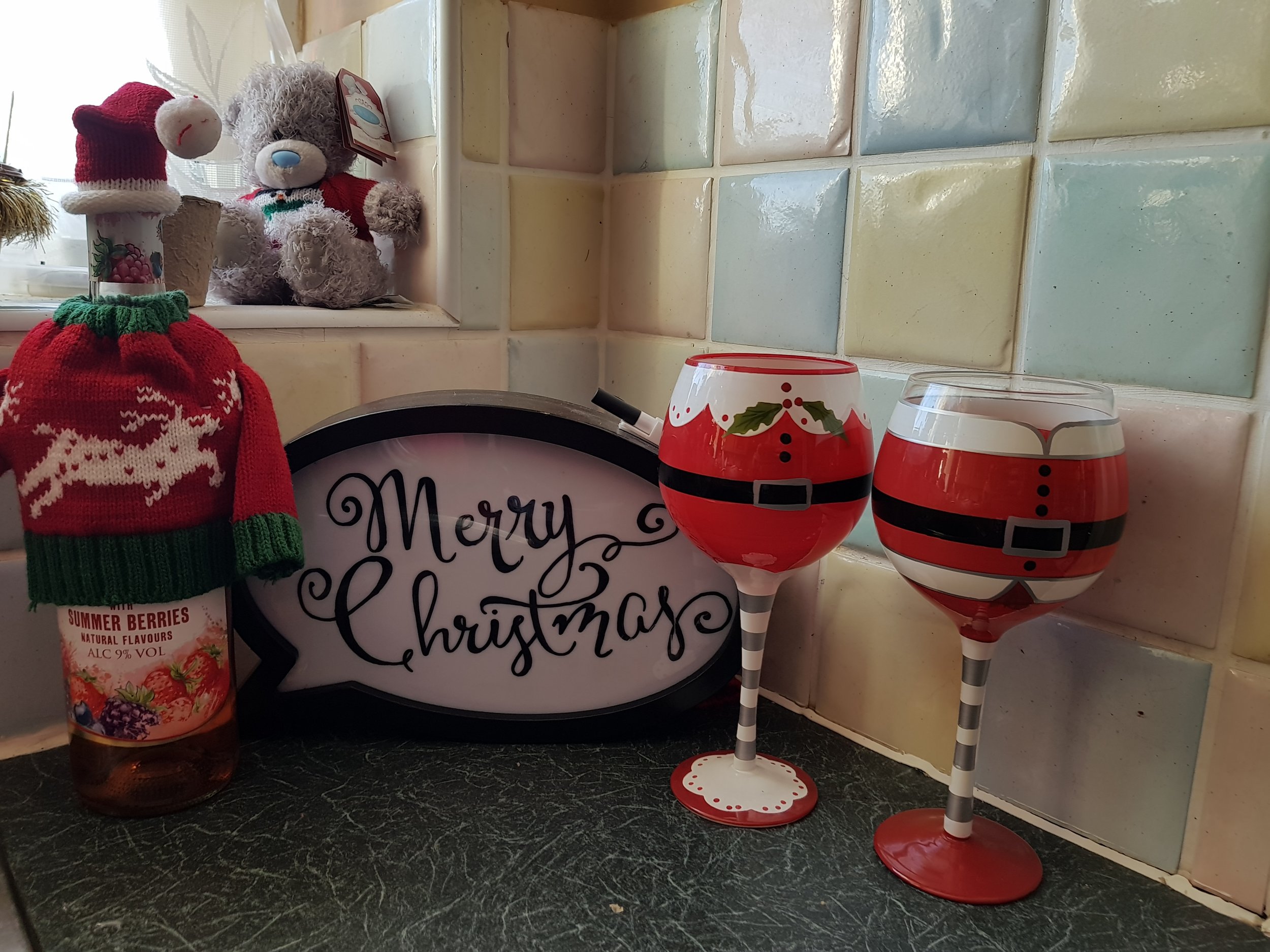 Gingersnap Light Box and Christmas wine gear