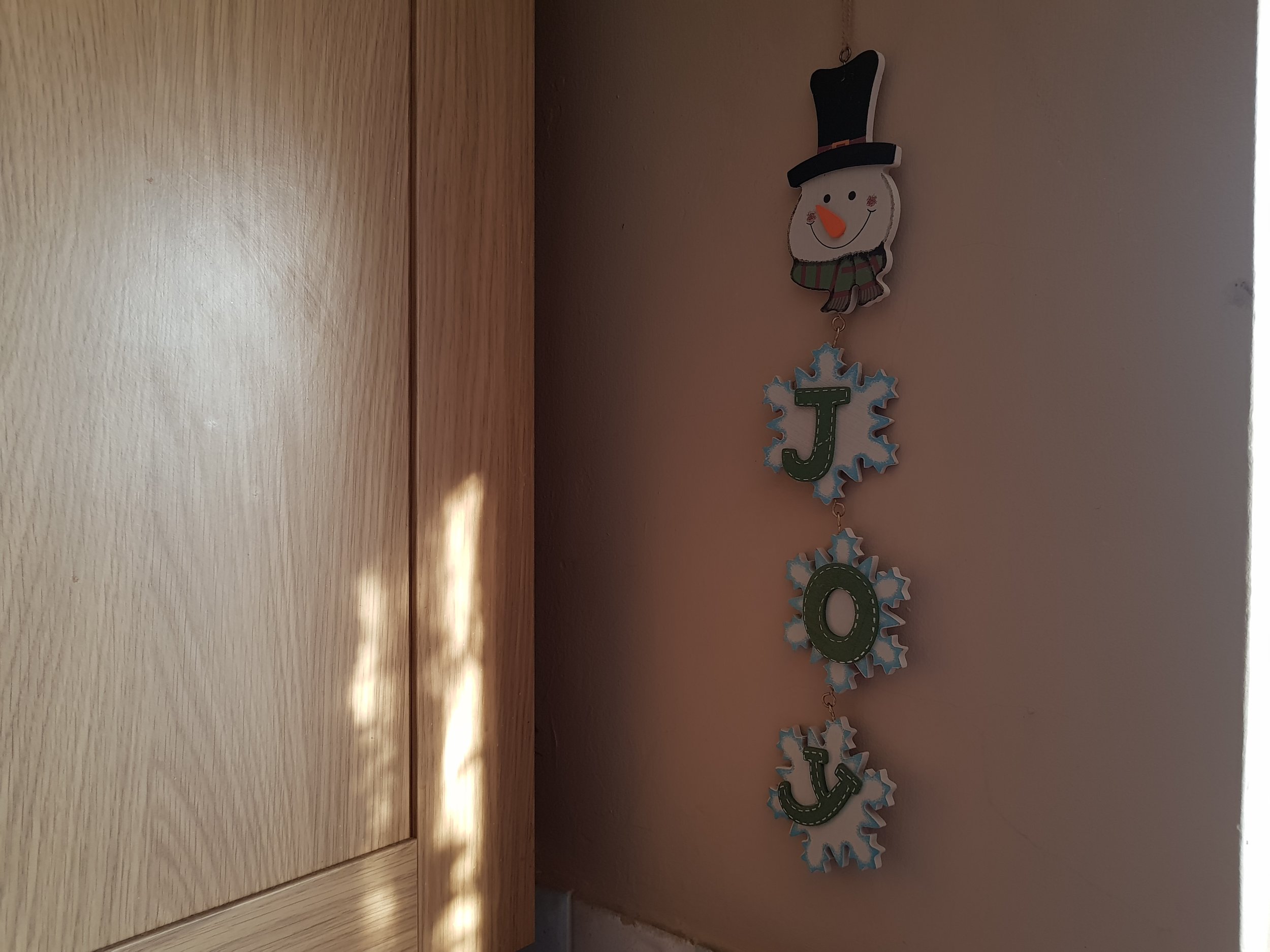 Snowman JOY decoration