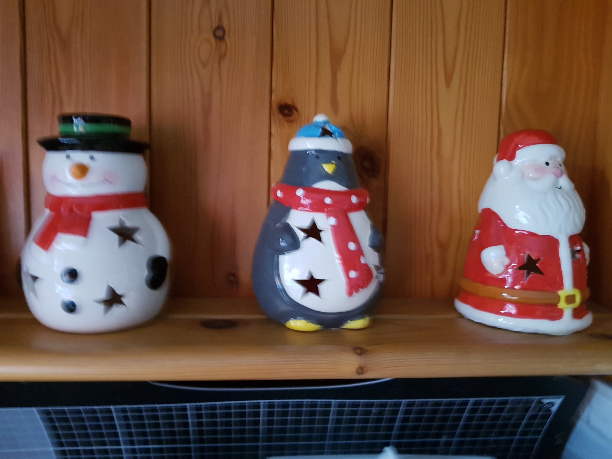 Christmas candle holders