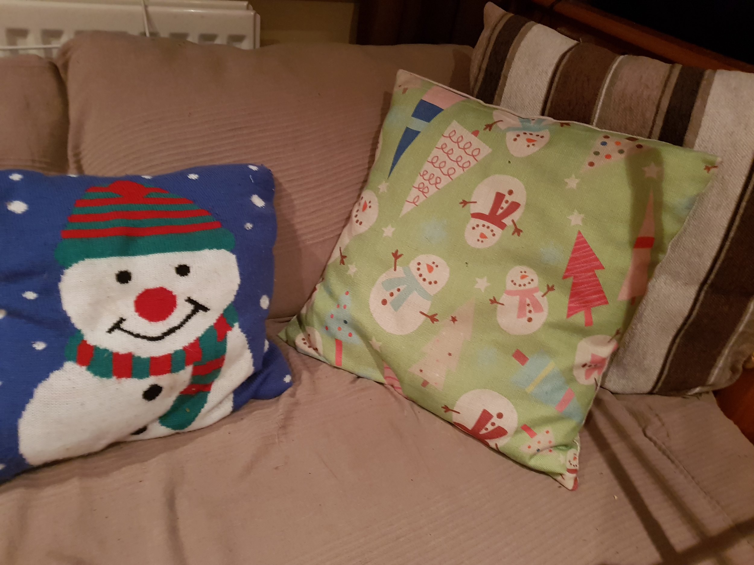 Christmas sofa cushions