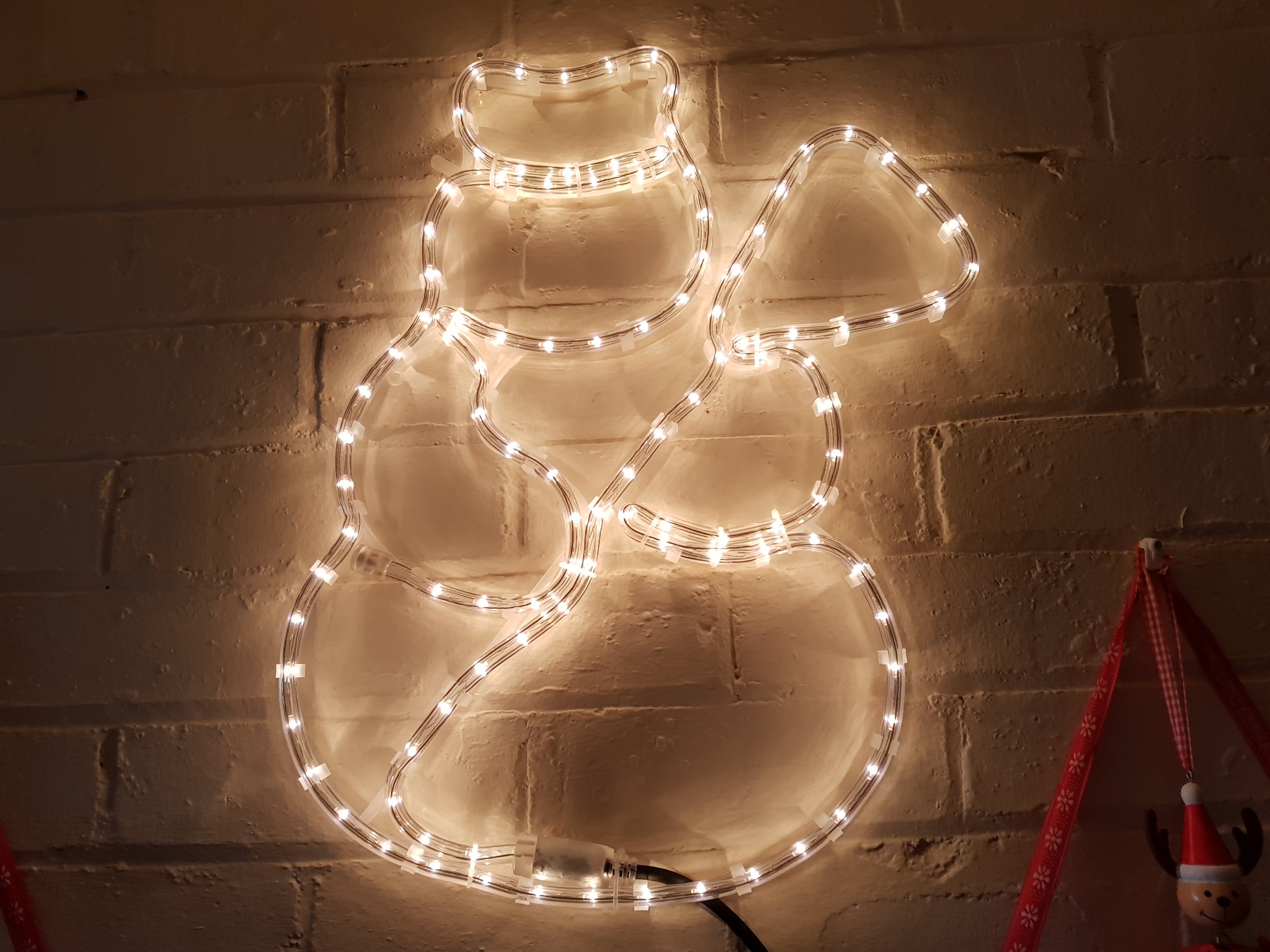 Light up LED snowman