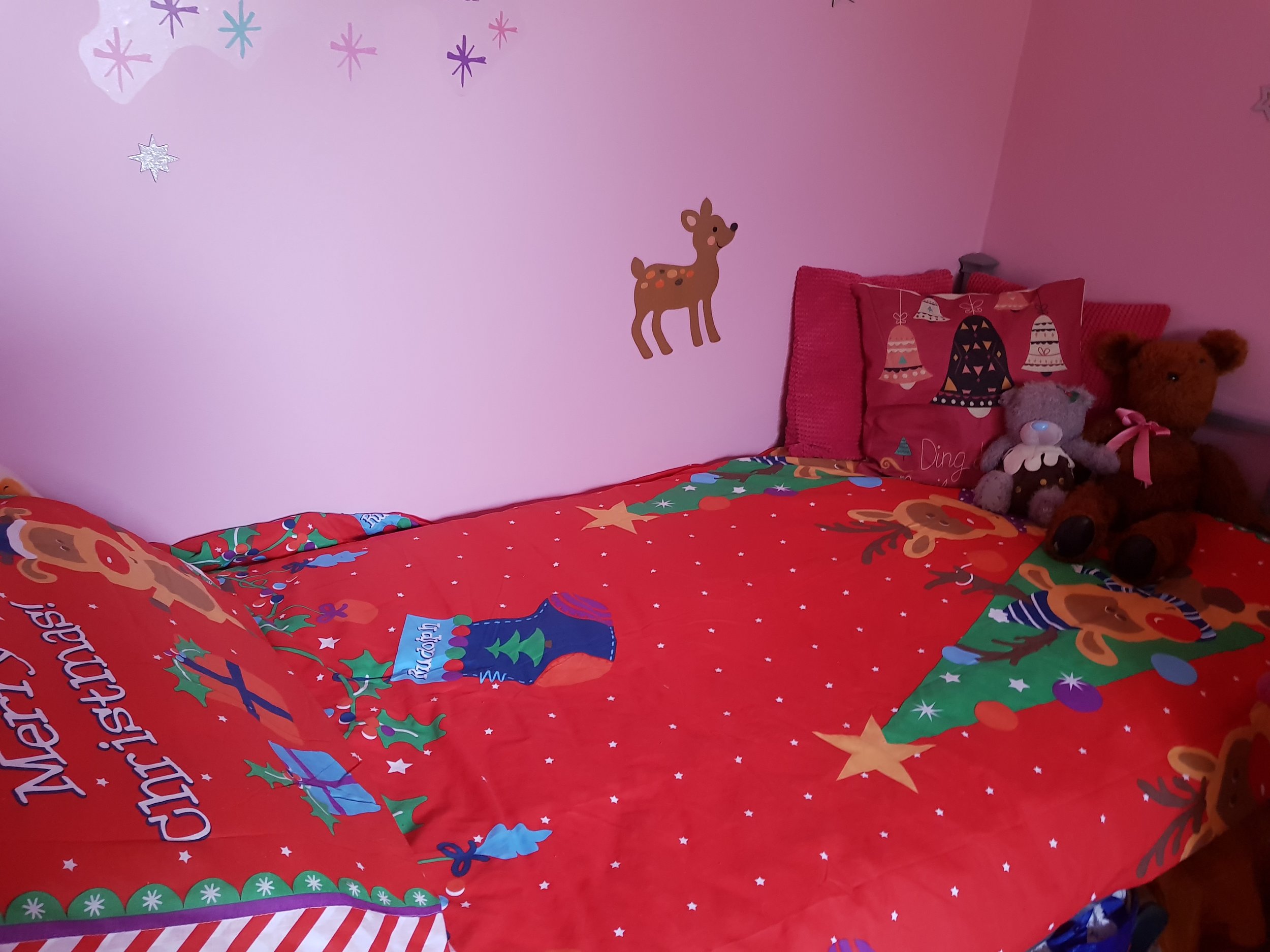 Christmas reindeer bed linen