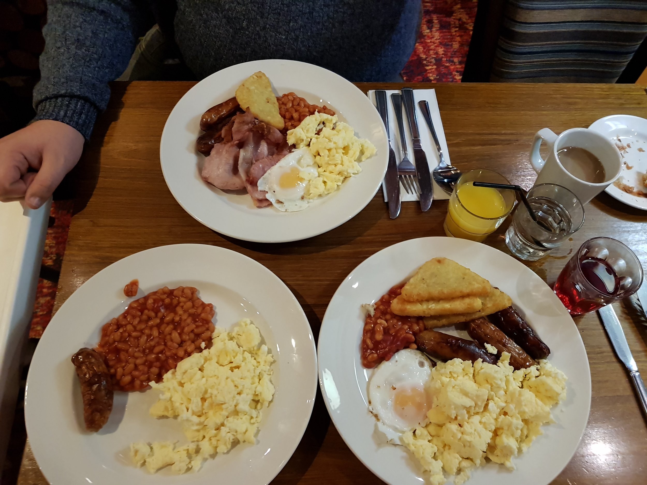 All you can eat cooked breakfast at Table Table Paul Pry