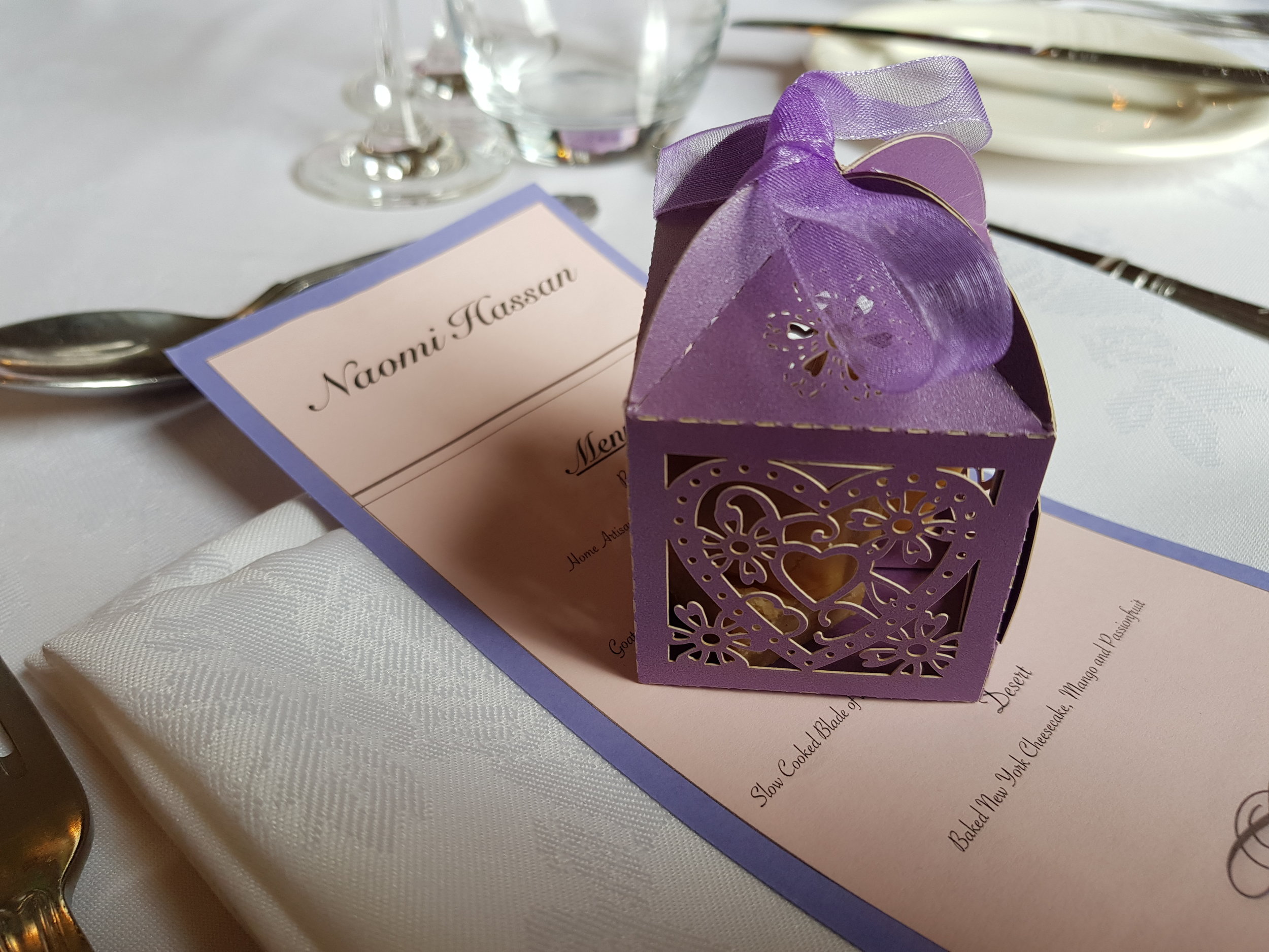 Wedding photo ideas: wedding breakfast table place settings