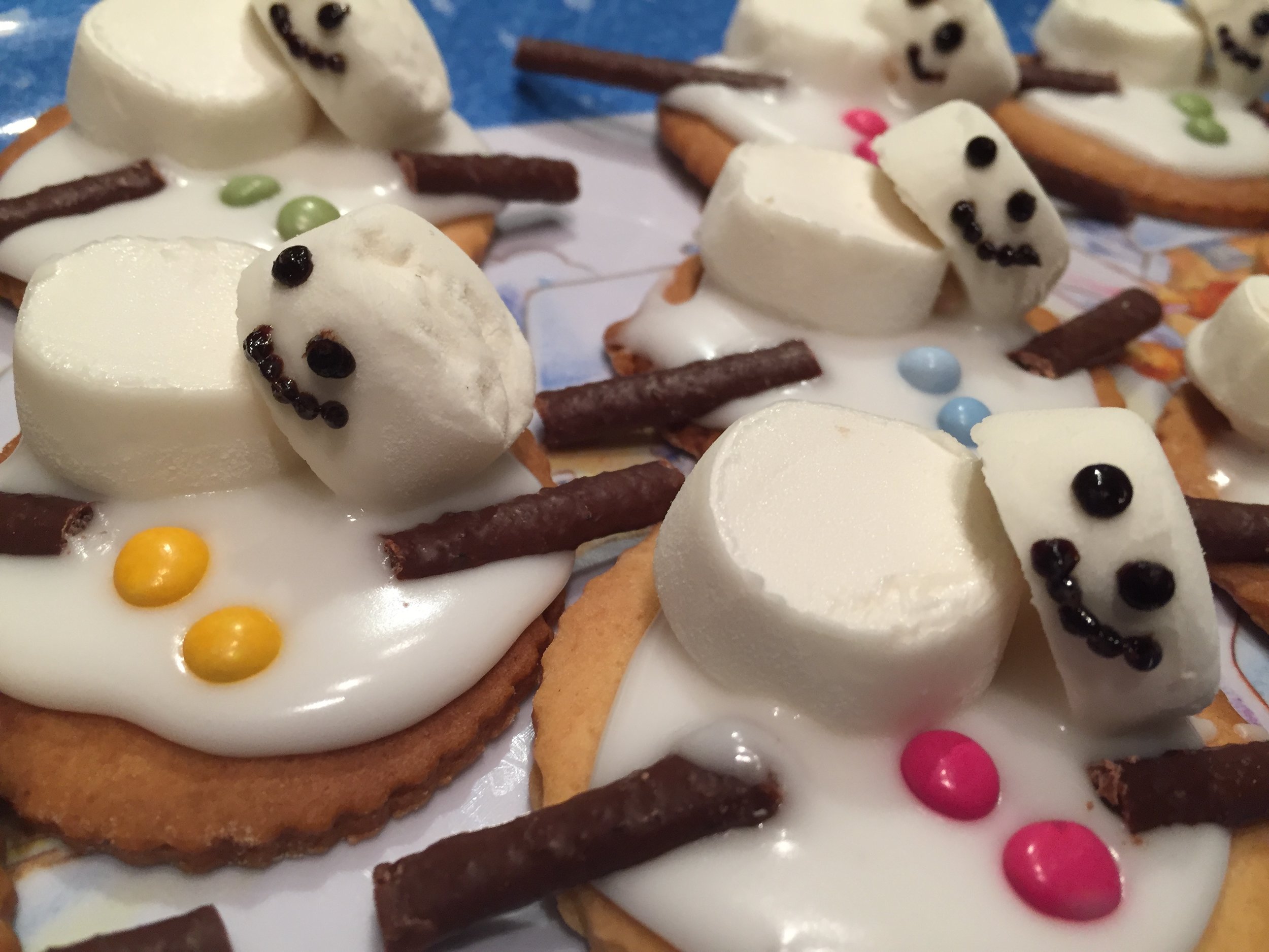 Melting Snowman Biscuits