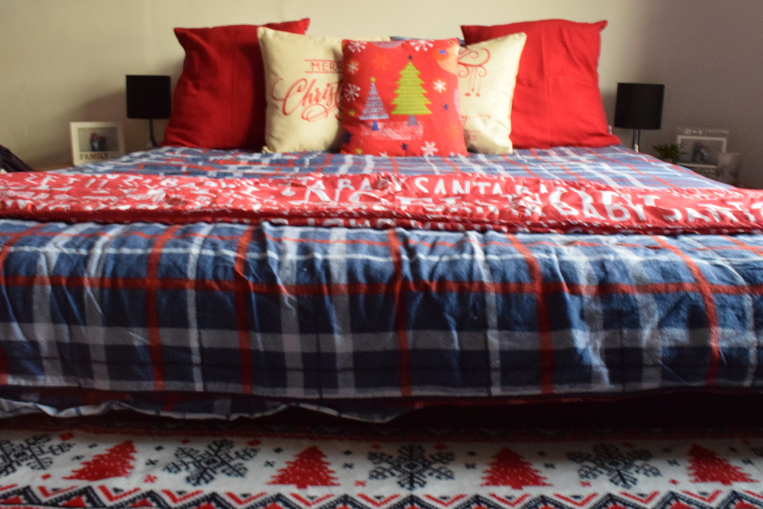 Christmas bedspread