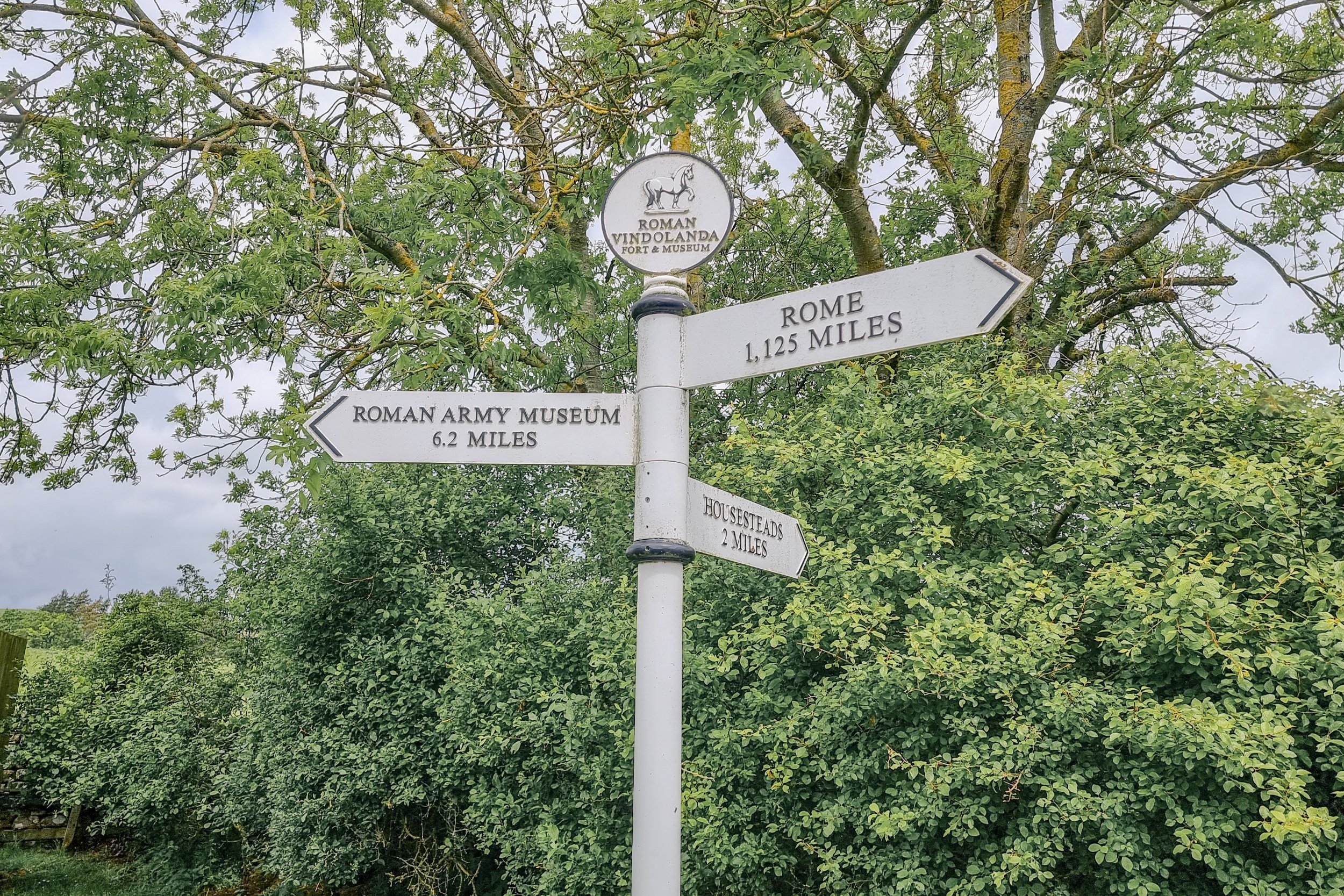 The sign post at Vindolanda 