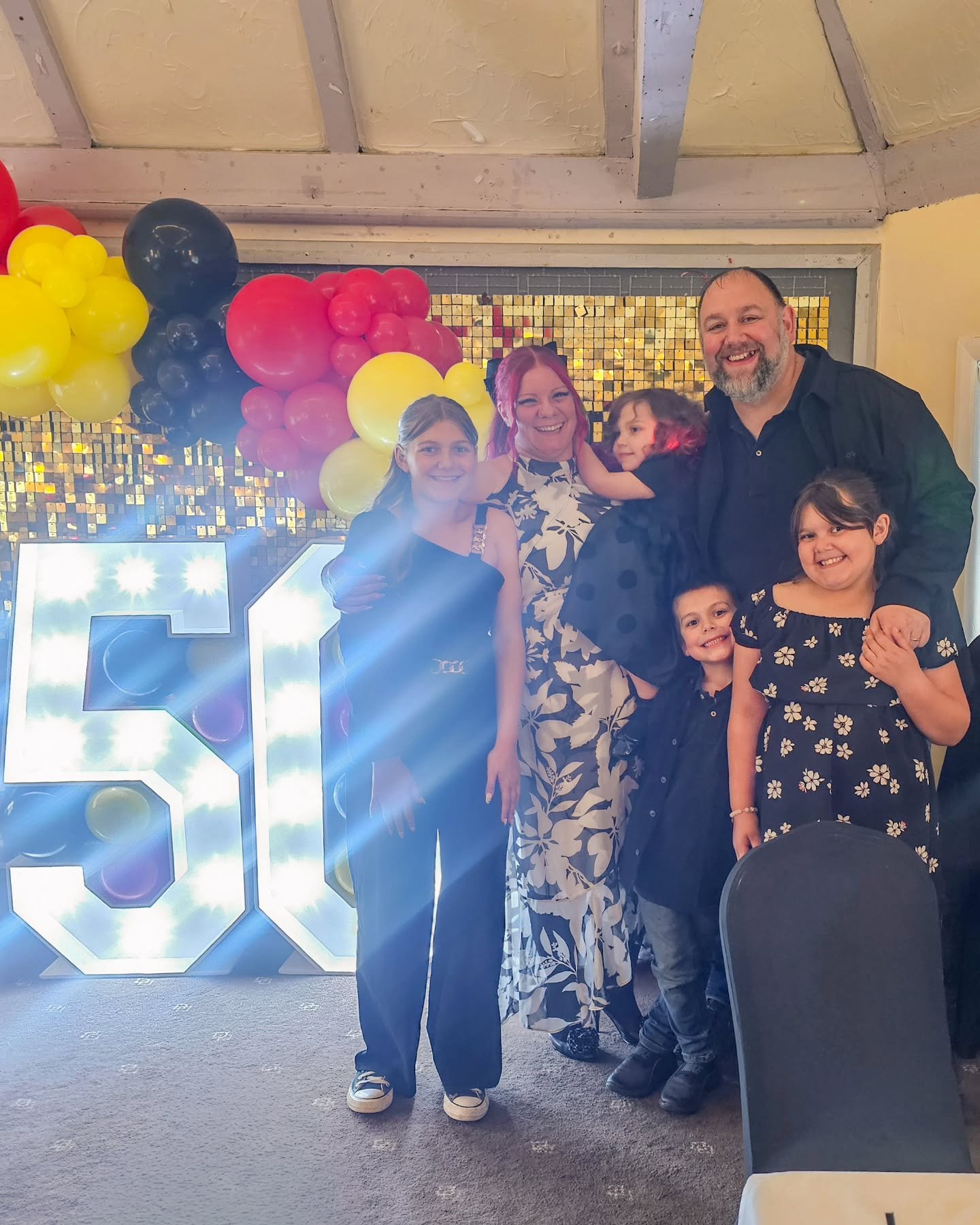 Celebrating Paul's 50th birthday with our not-so-little family 🖤🤍