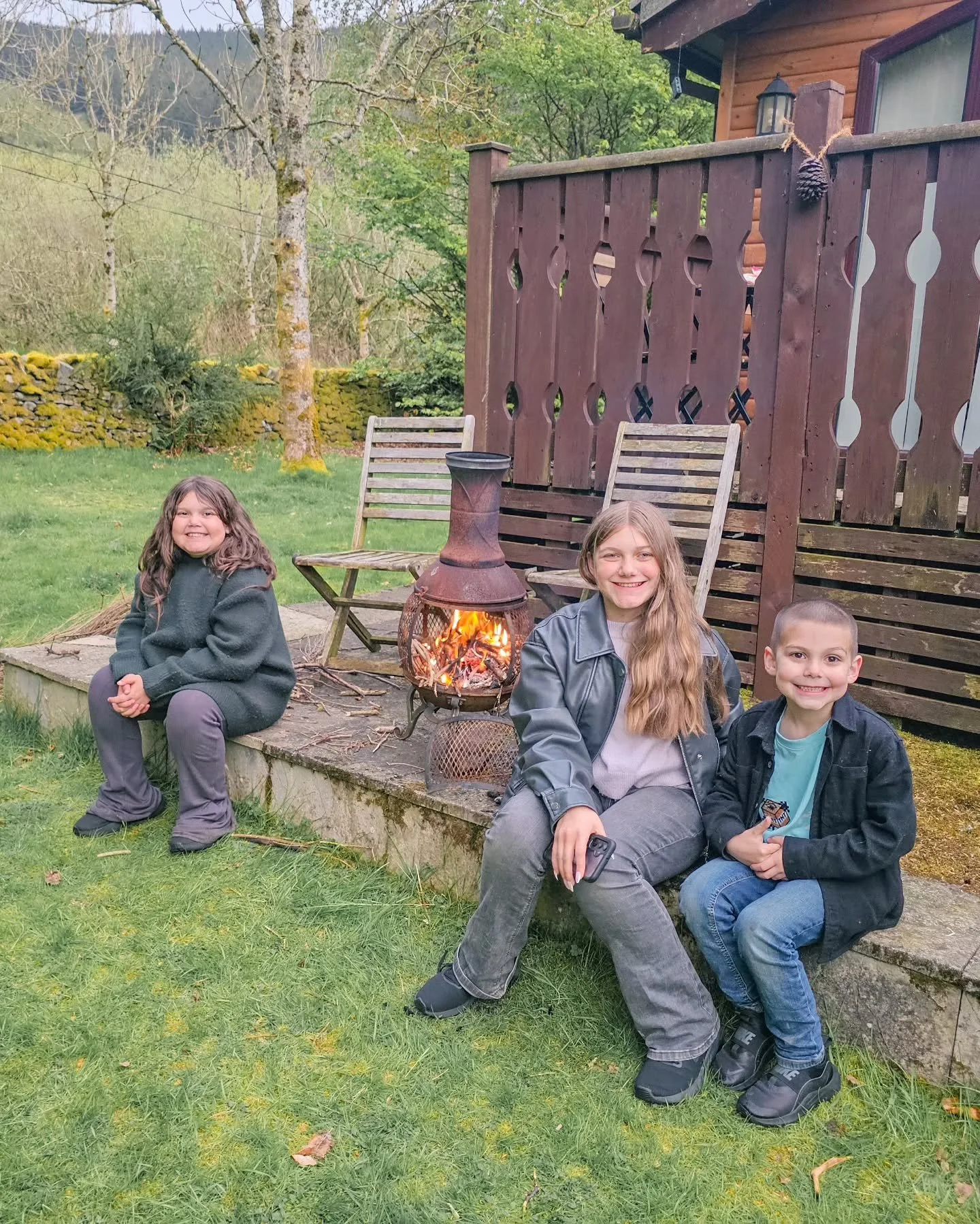 Toasting marshmallows and making s'mores on holiday!