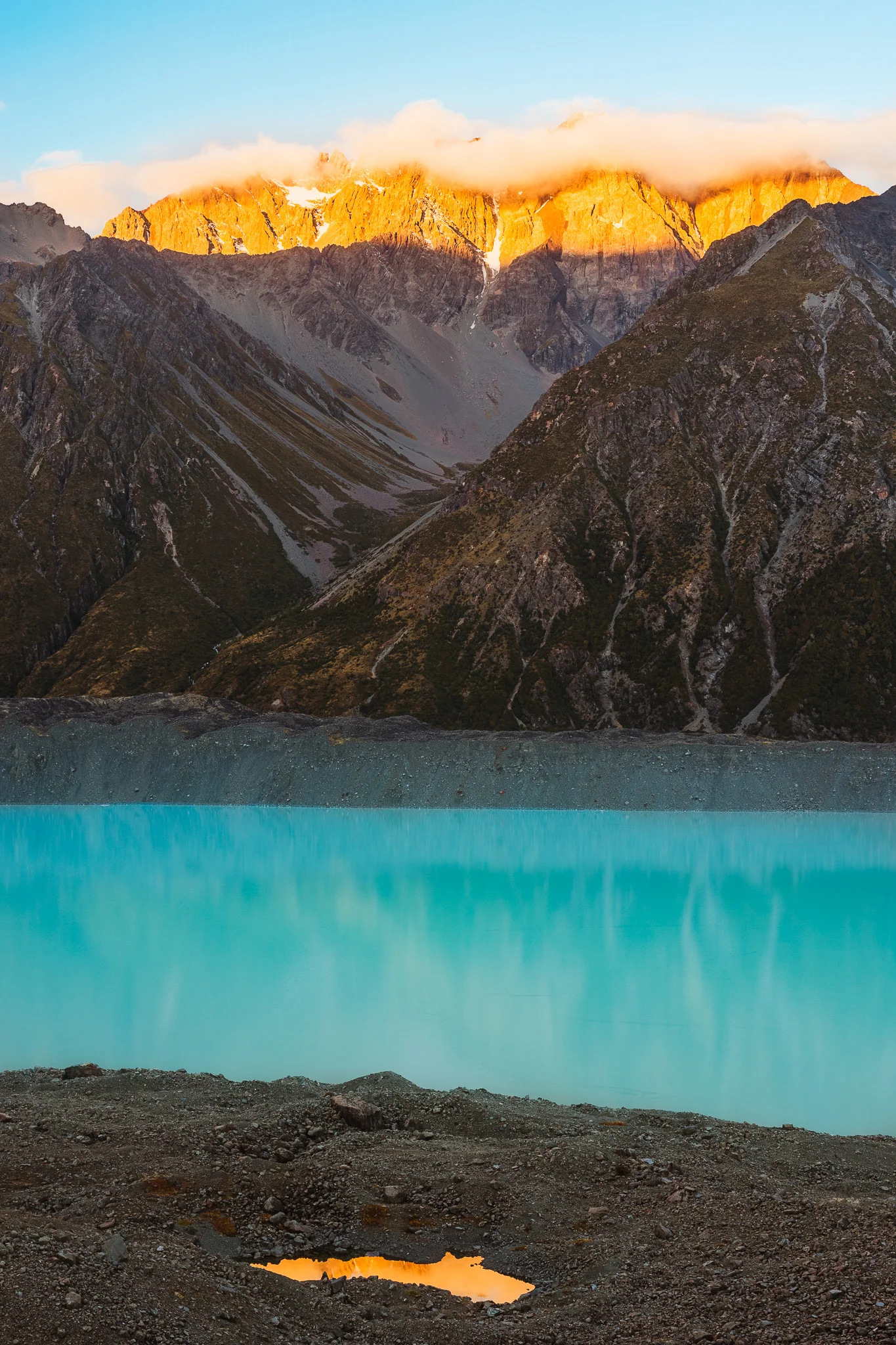 TASMAN GLACIER SUNSET