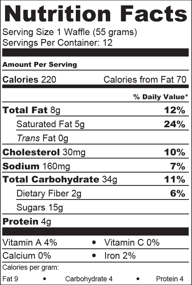 Organic Simple Waffles — Best Express Foods, Inc.