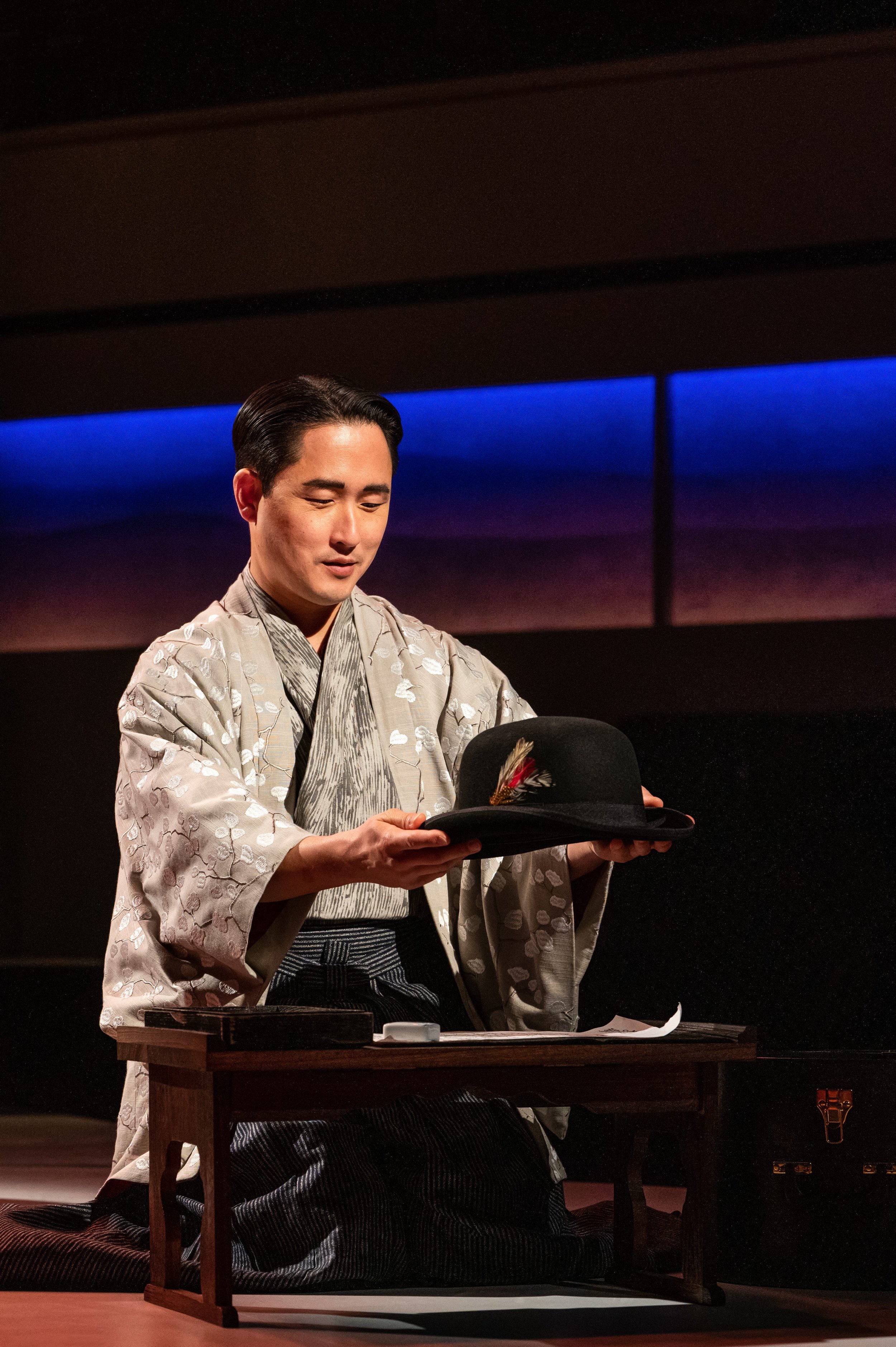10.	Daniel May (Kayama) in Pacific Overtures at Signature Theatre. Photo by Daniel Rader.jpg