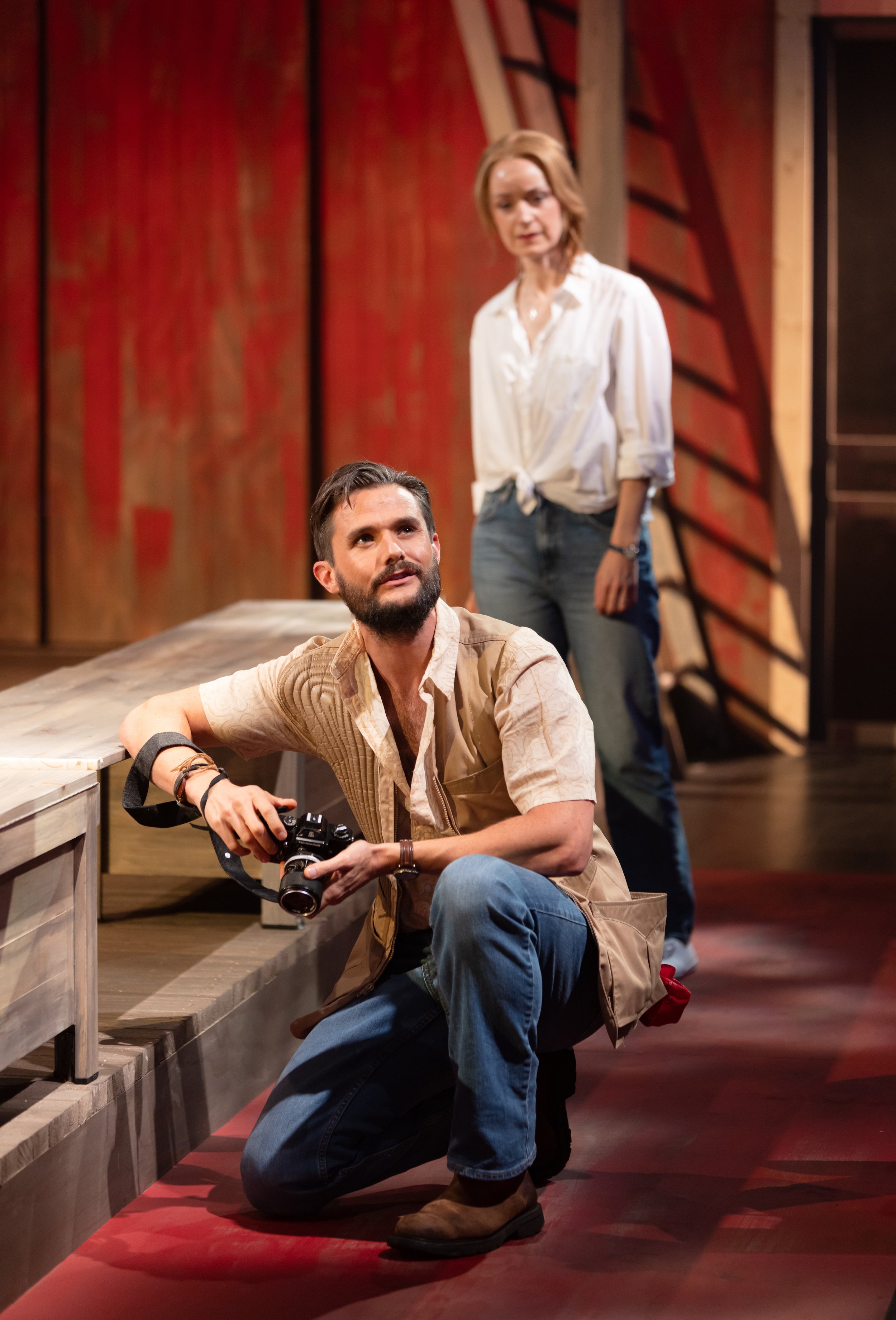 14.	Mark Evans (Robert Kincaid) and Erin Davie (Francesca Johnson) in The Bridges of Madison County at Signature Theatre. Photo by Christopher Mueller.jpg