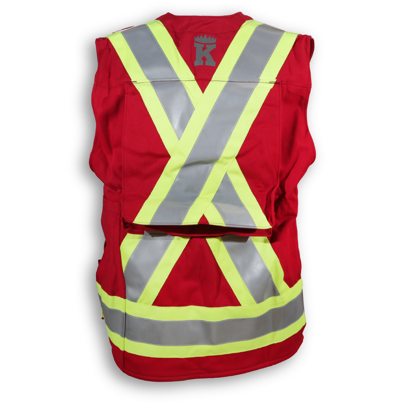 PROTECTOR HI VIZ RED FIRE - TRAFFIC SAFETY & BALLISTIC VEST