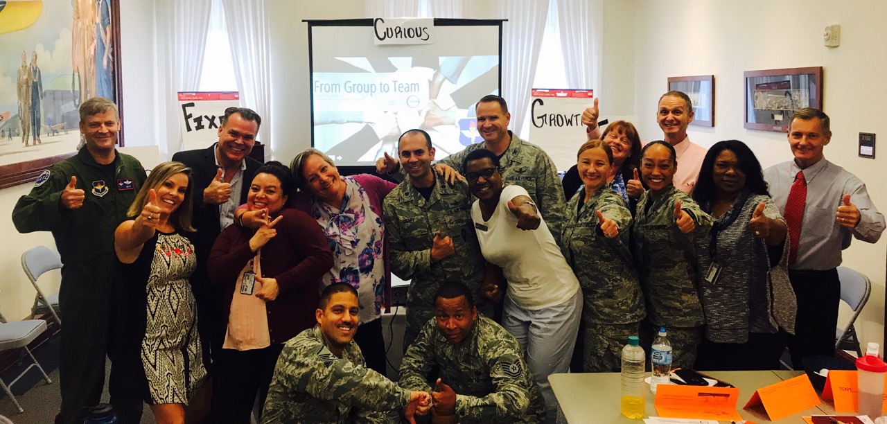 Susan and Freeman worked with the US Air Force AETC this month. It was a powerful 2-day Group To TEAM Leadership training in San Antonio, TX.
