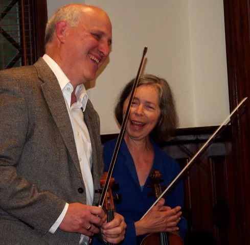 Student Andy Langowitz with Instructor Barbara Englesberg