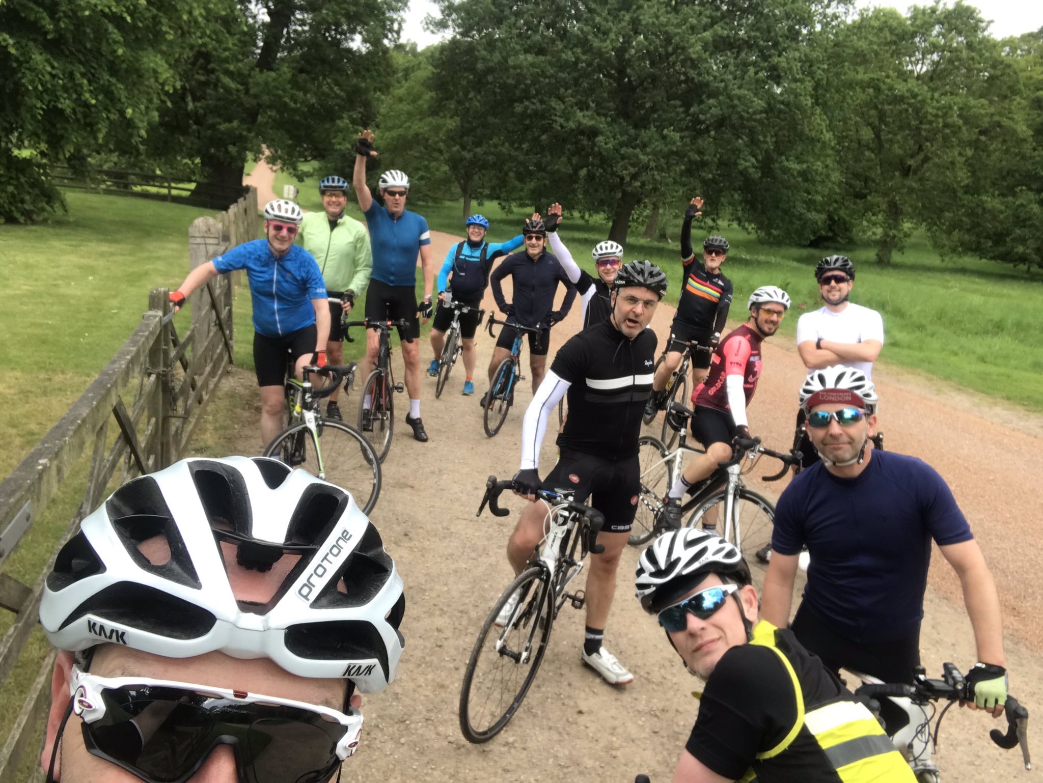 A shot from the final training ride to Windsor.