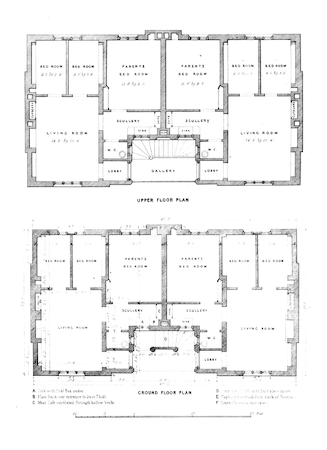 Henry Roberts' model dwelling for four families - 1851