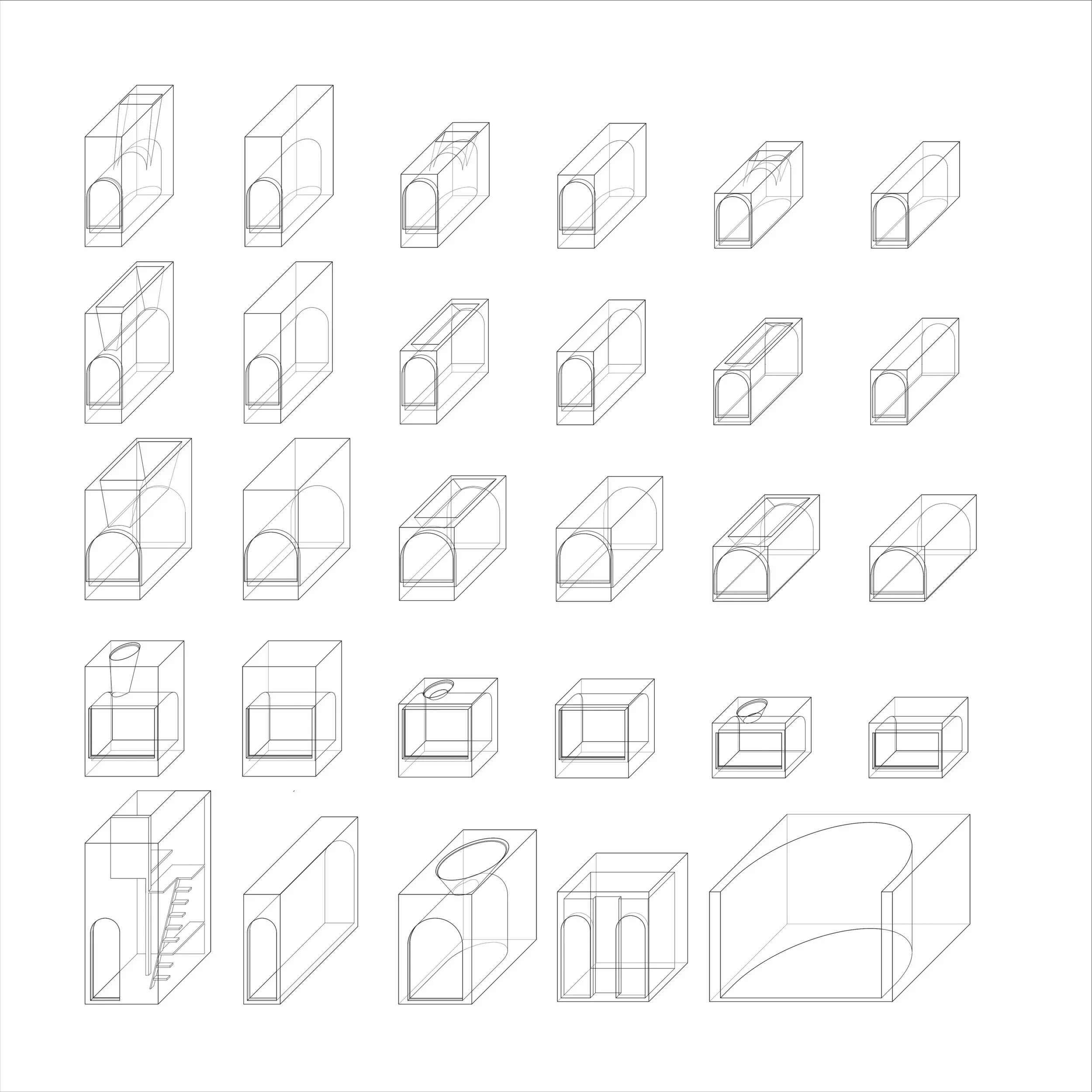 A series of niches: rooms as furniture